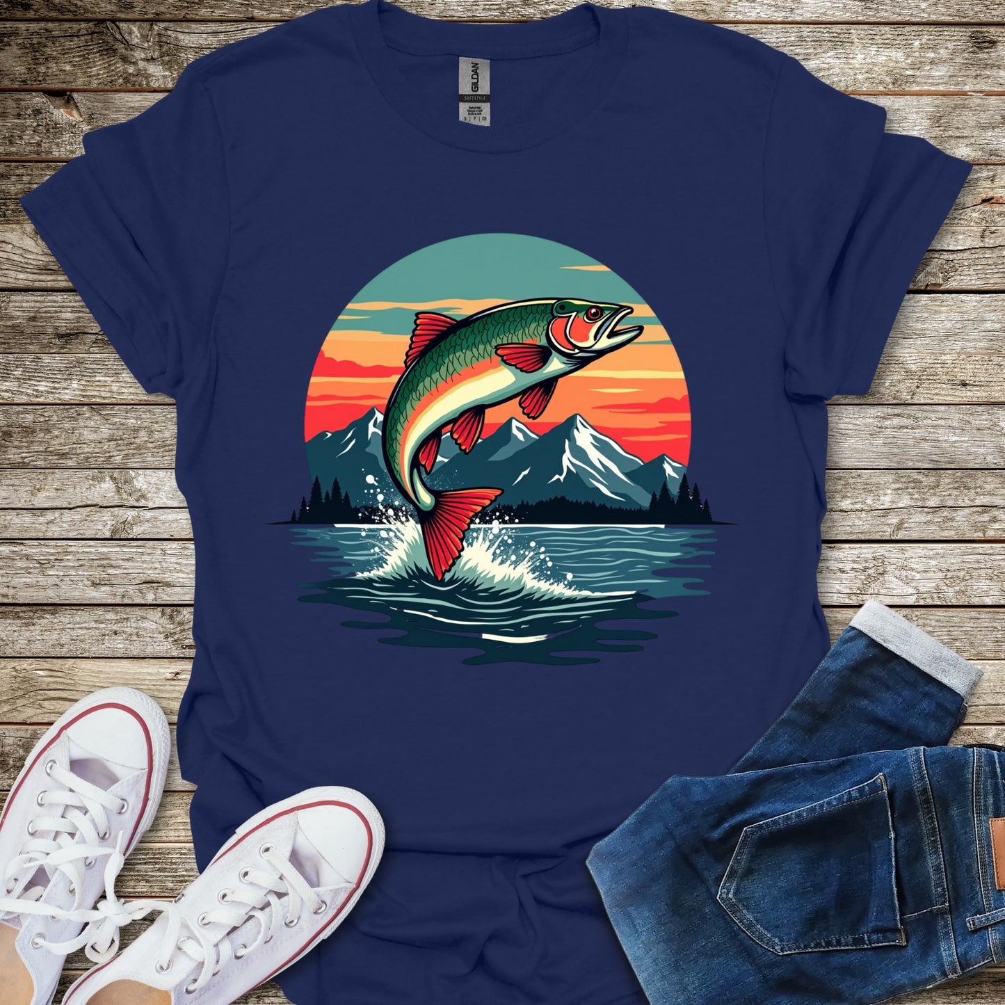 Sunset Fish T-Shirt