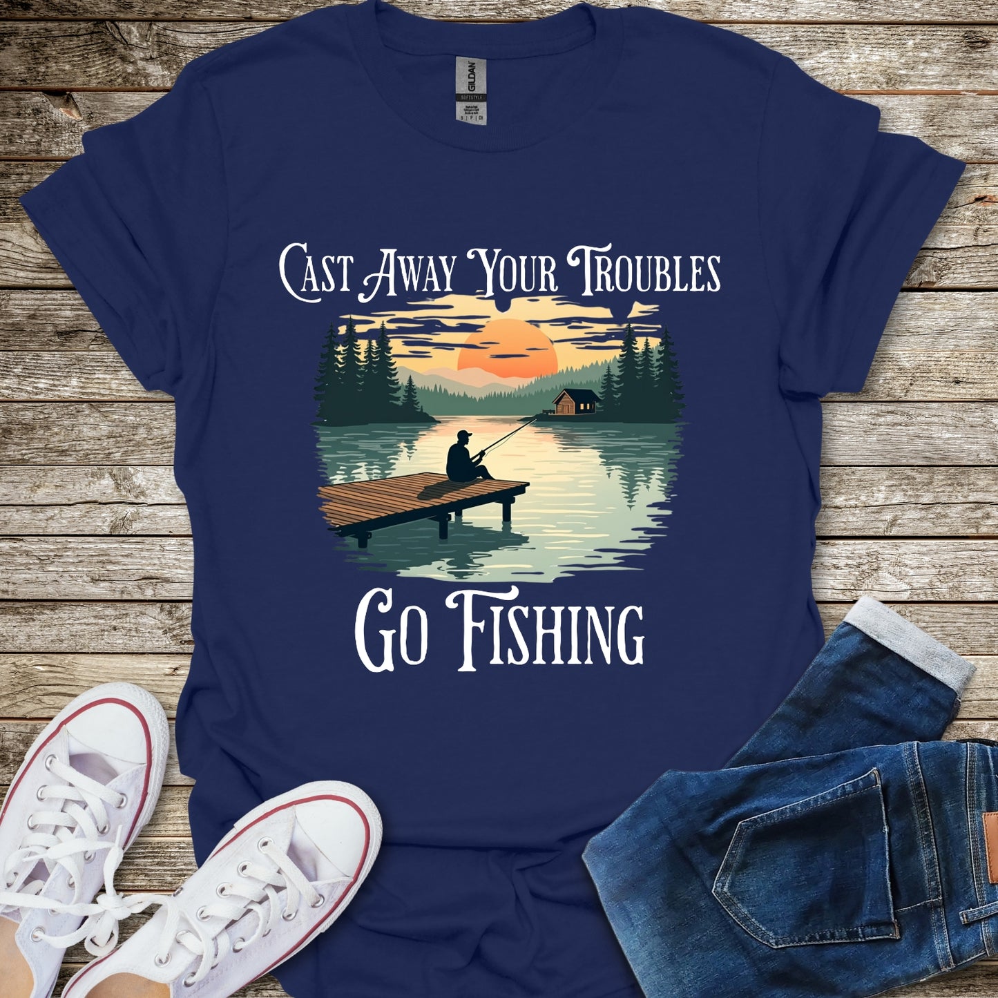 Cast Away Your Troubles T-Shirt