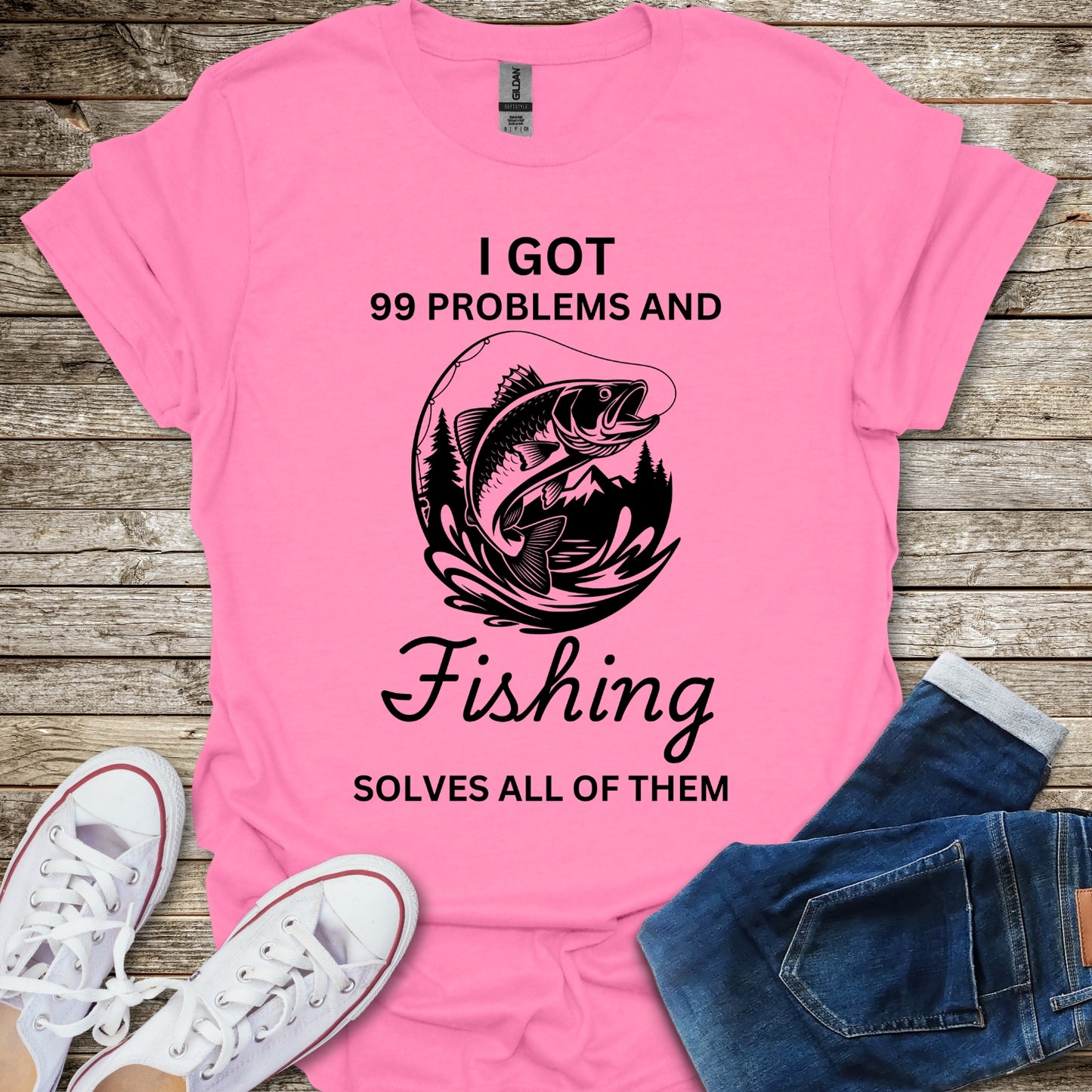 Fishing Solves My Problems T-Shirt