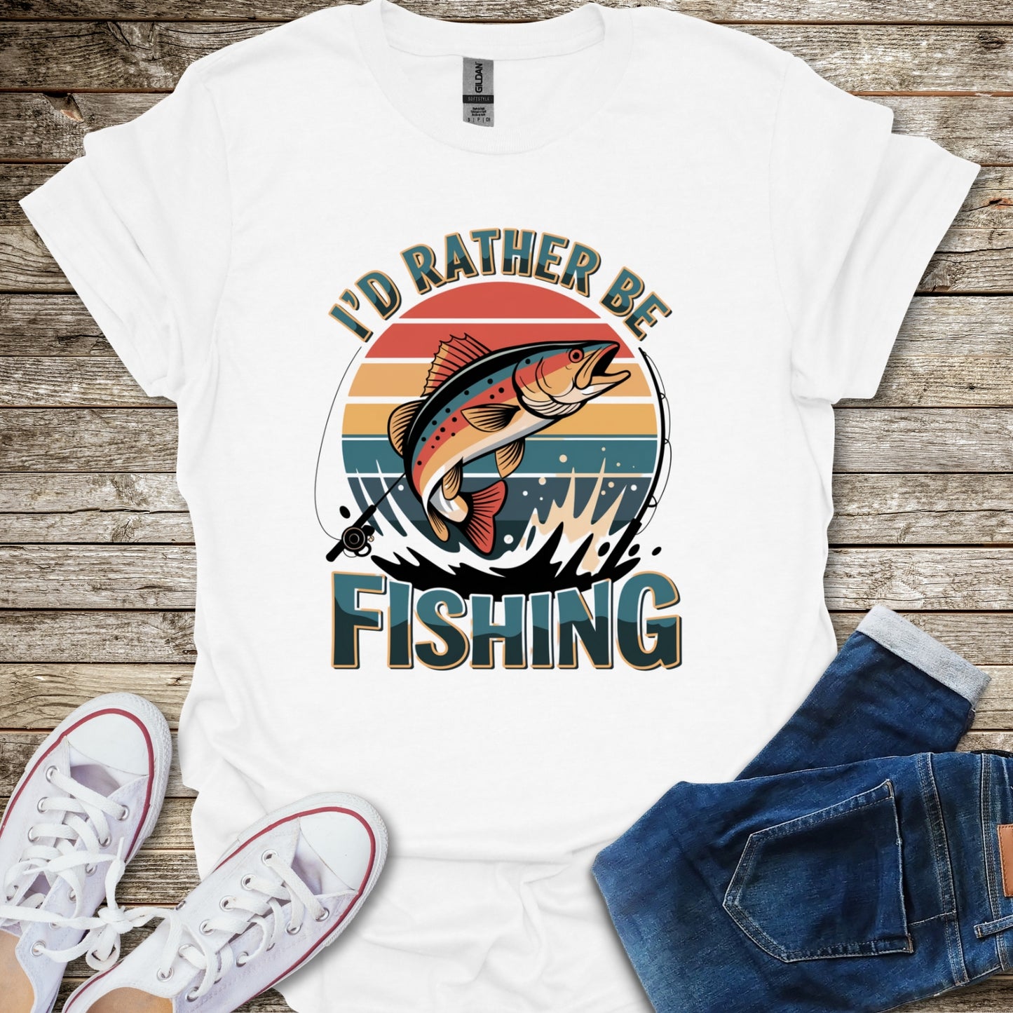 I'd Rather Be Fishing T-Shirt
