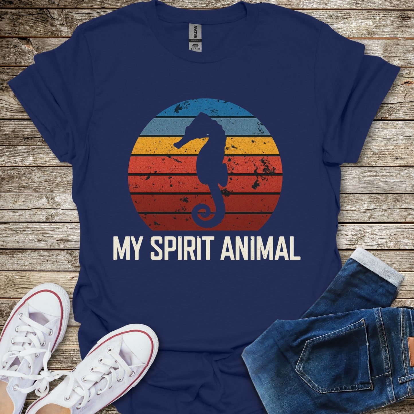 Seahorse Spirit Animal T-Shirt