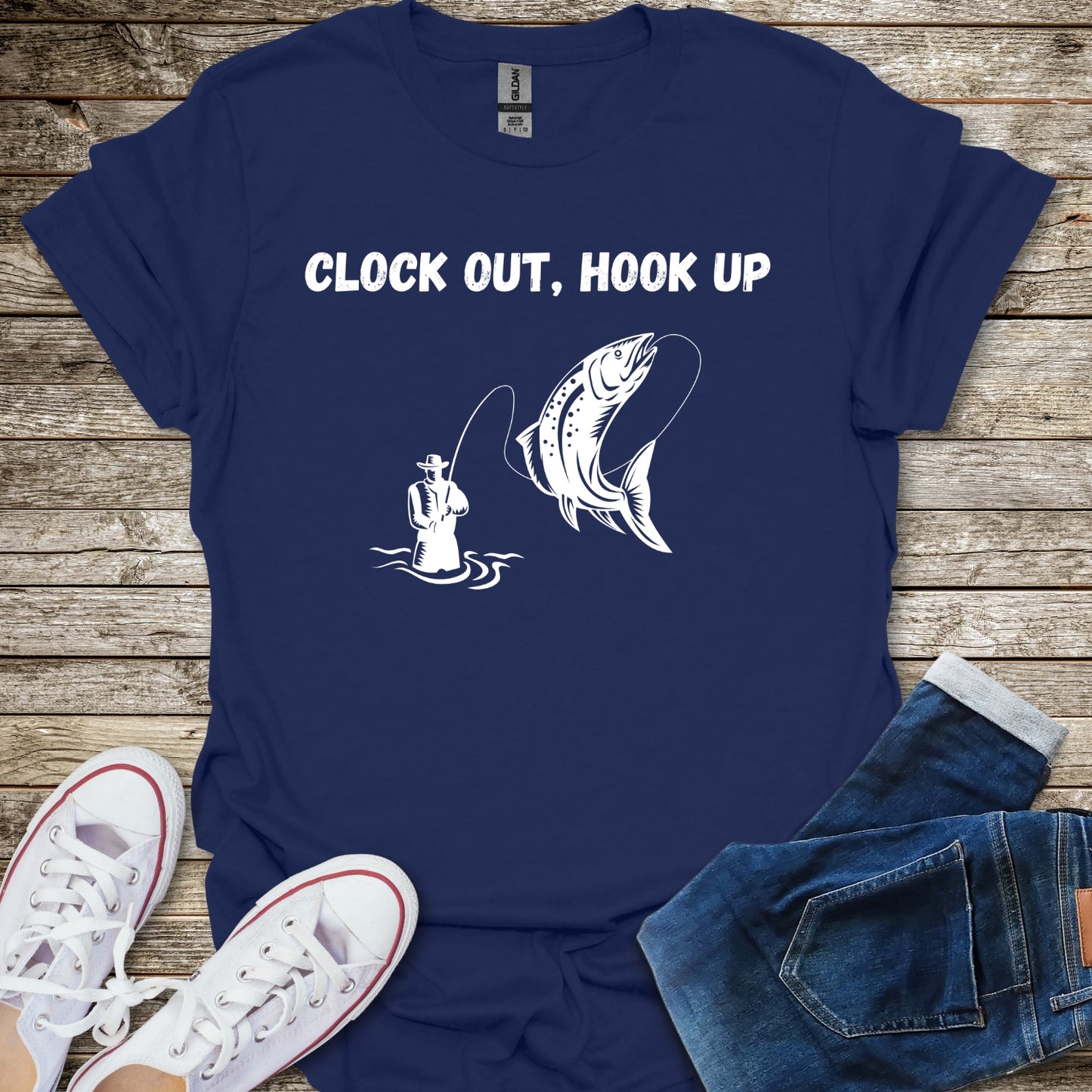 Clock Out, Hook Up T-Shirt