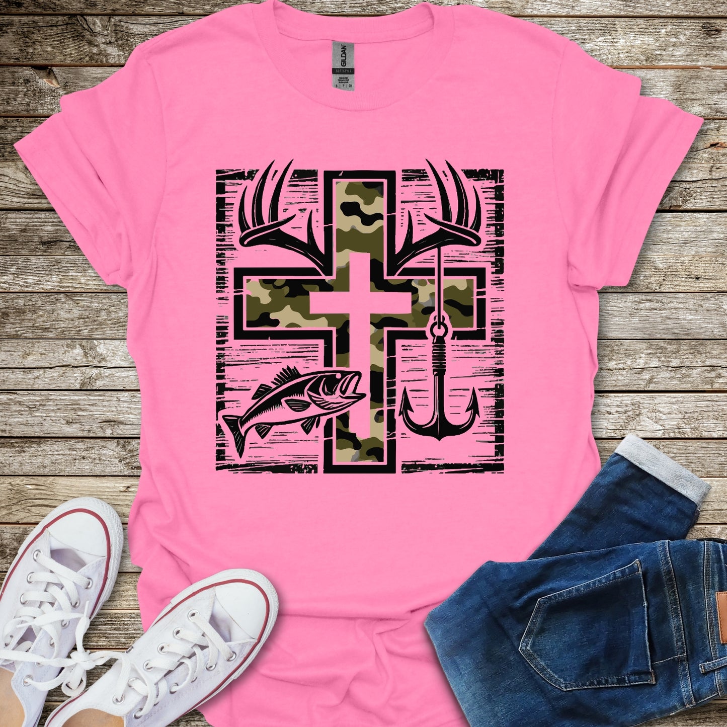 Camo Cross T-Shirt