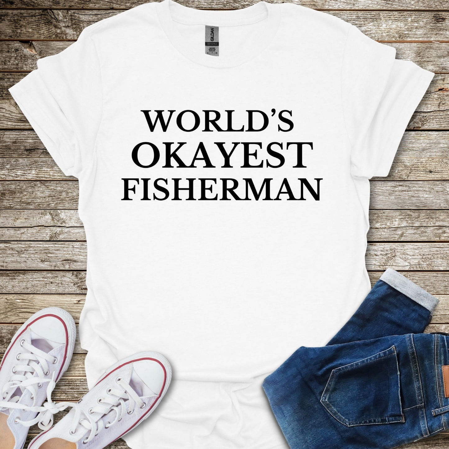 World's Okayest Fisherman T-Shirt