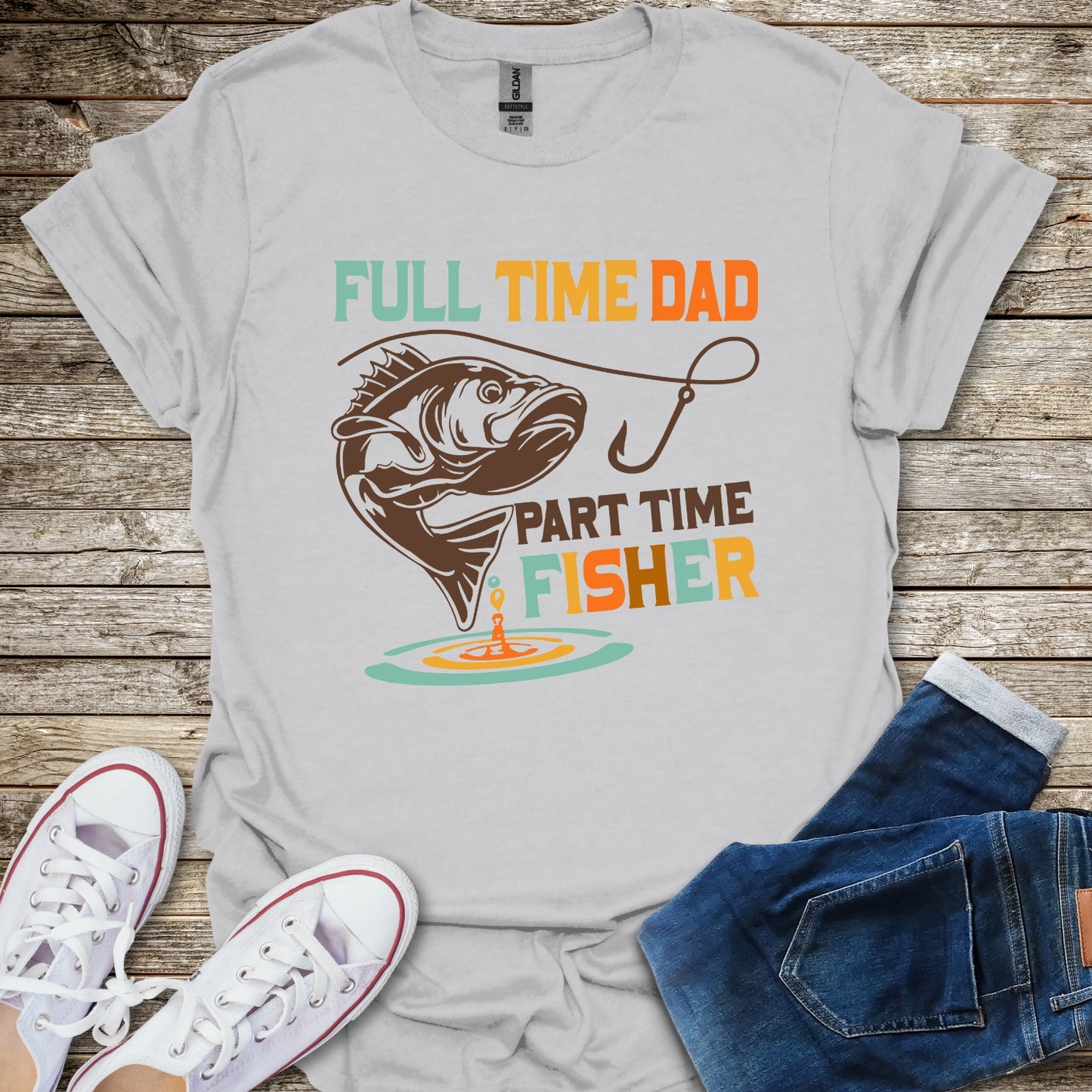 Part Time Fisher Dad T-Shirt