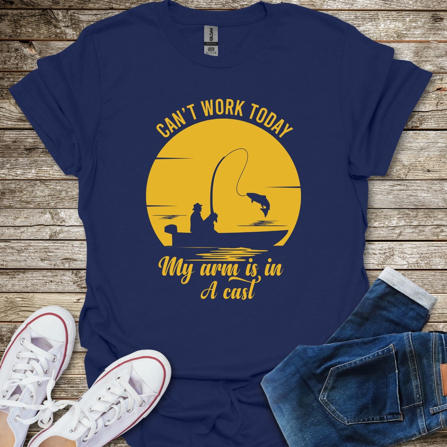 Can't Work Today My Arm is in a Cast T-Shirt