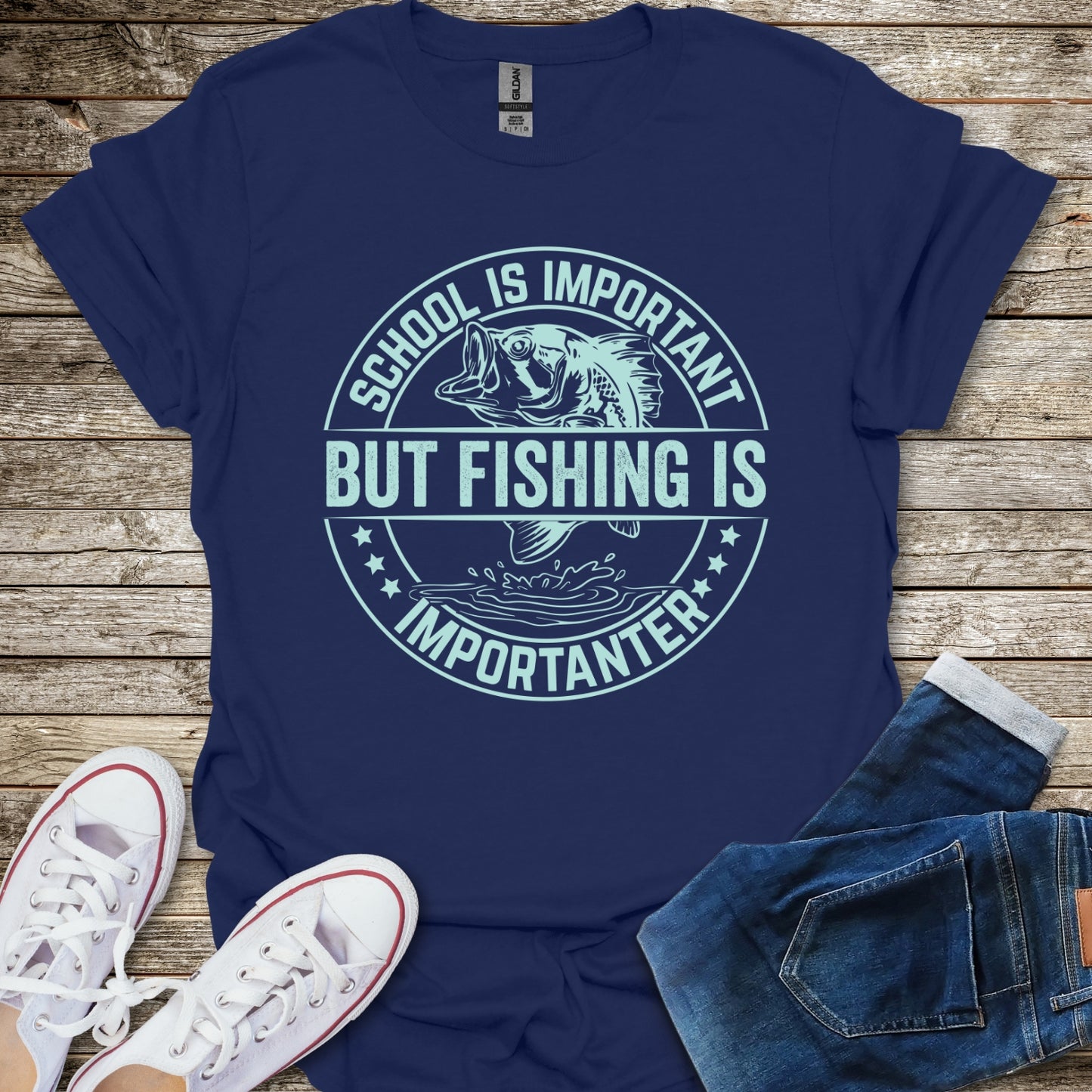 School Is Important But Fishing Is Importanter T-Shirt