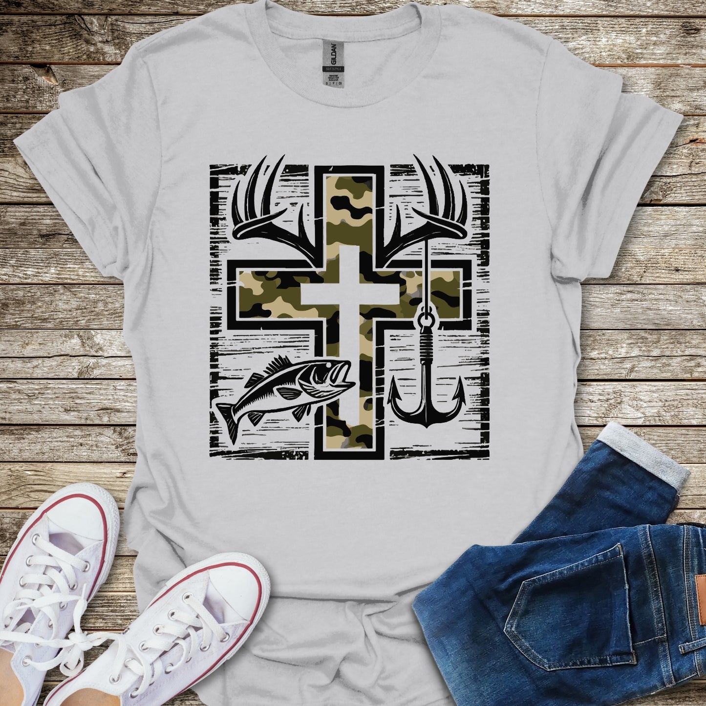 Camo Cross T-Shirt