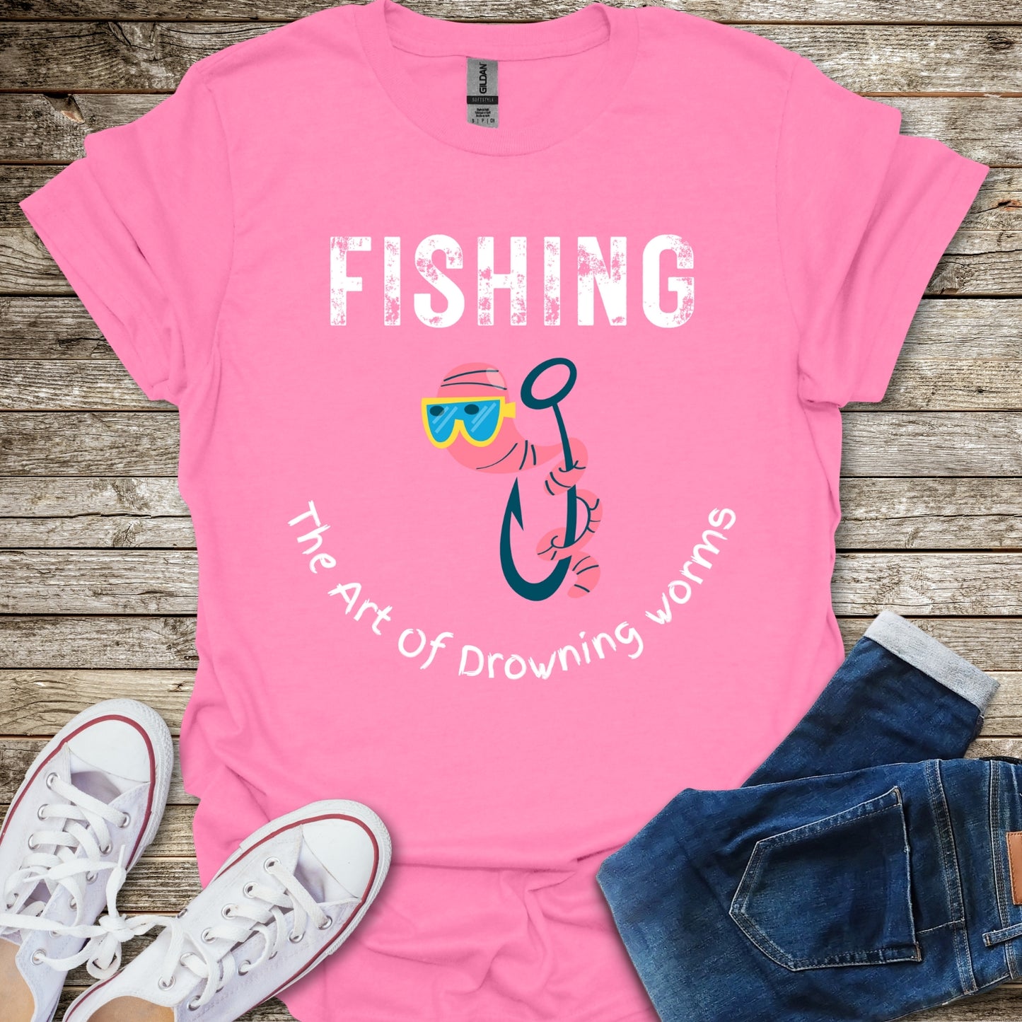 Fishing the Art of Drowning Worms T-Shirt