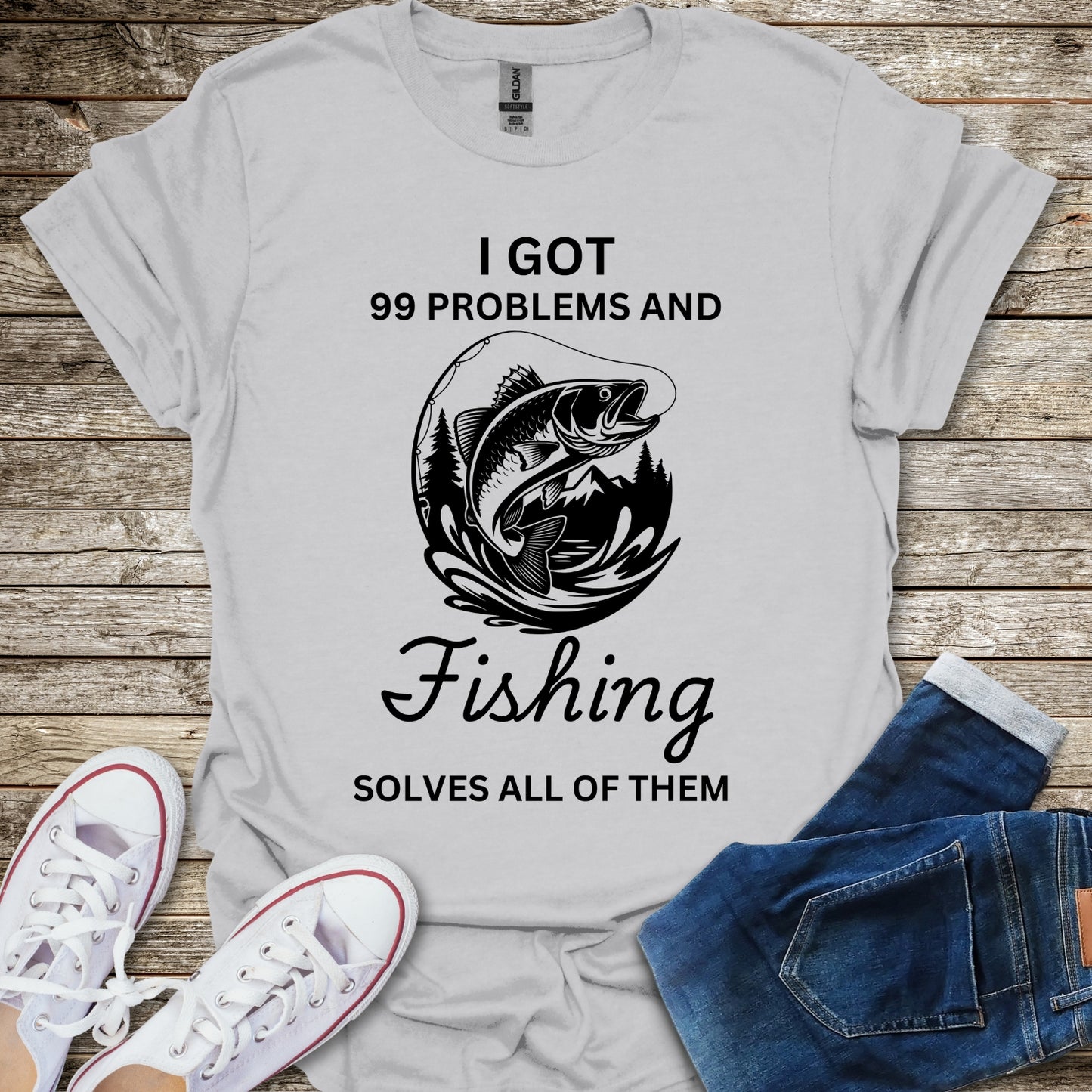 Fishing Solves My Problems T-Shirt