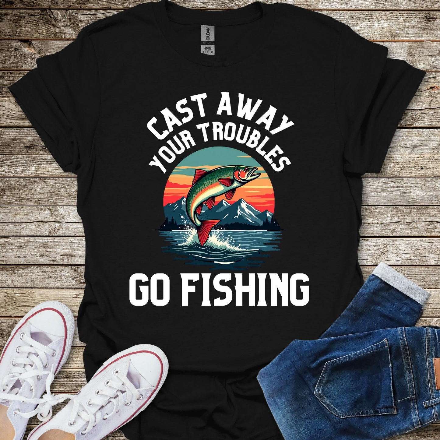 Cast Away Your Troubles T-Shirt