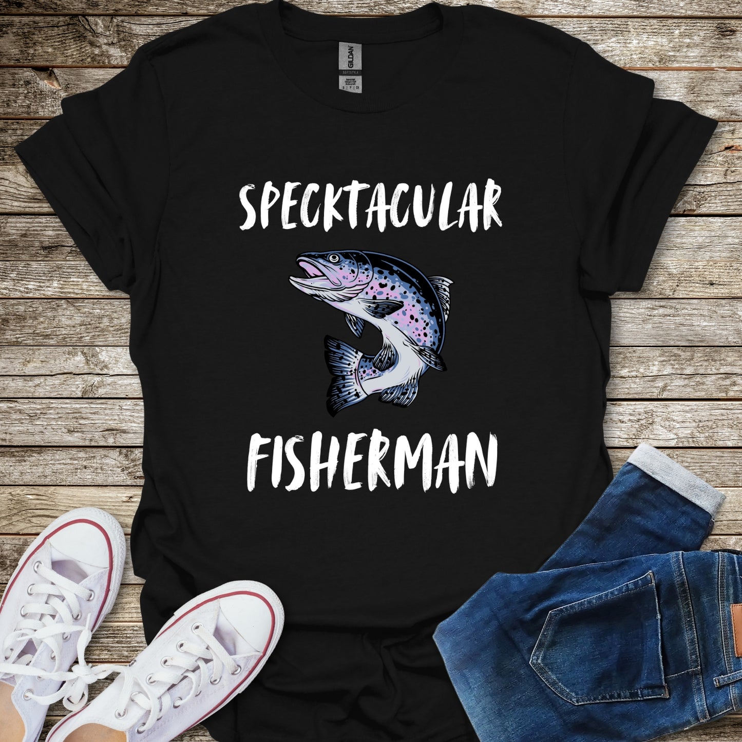 Specktacular Fisherman T-Shirt