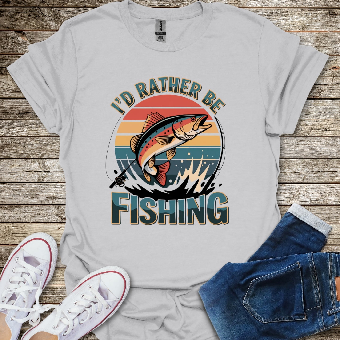 I'd Rather Be Fishing T-Shirt