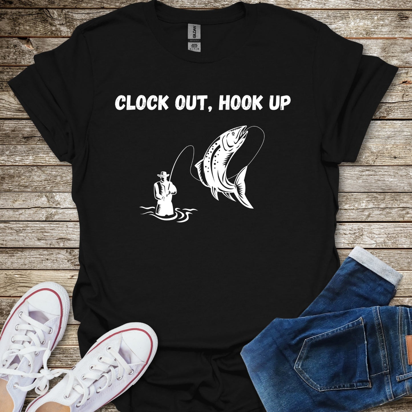 Clock Out, Hook Up T-Shirt