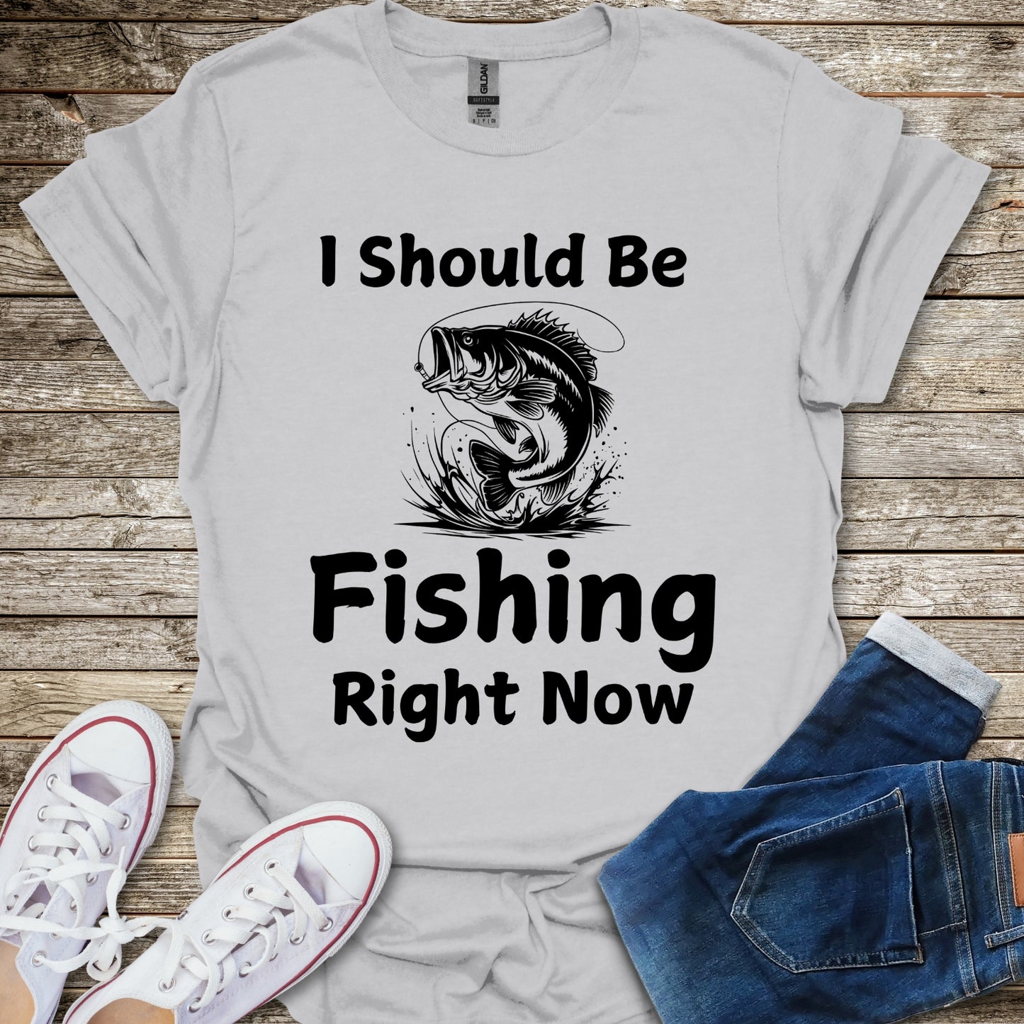 I Should Be Fishing Right Now T-Shirt