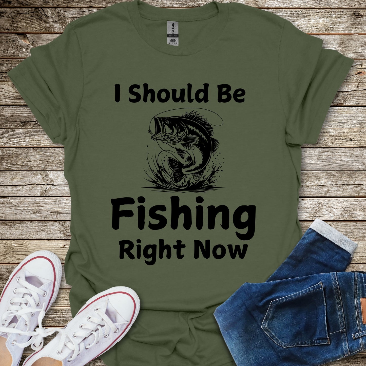 I Should Be Fishing Right Now T-Shirt