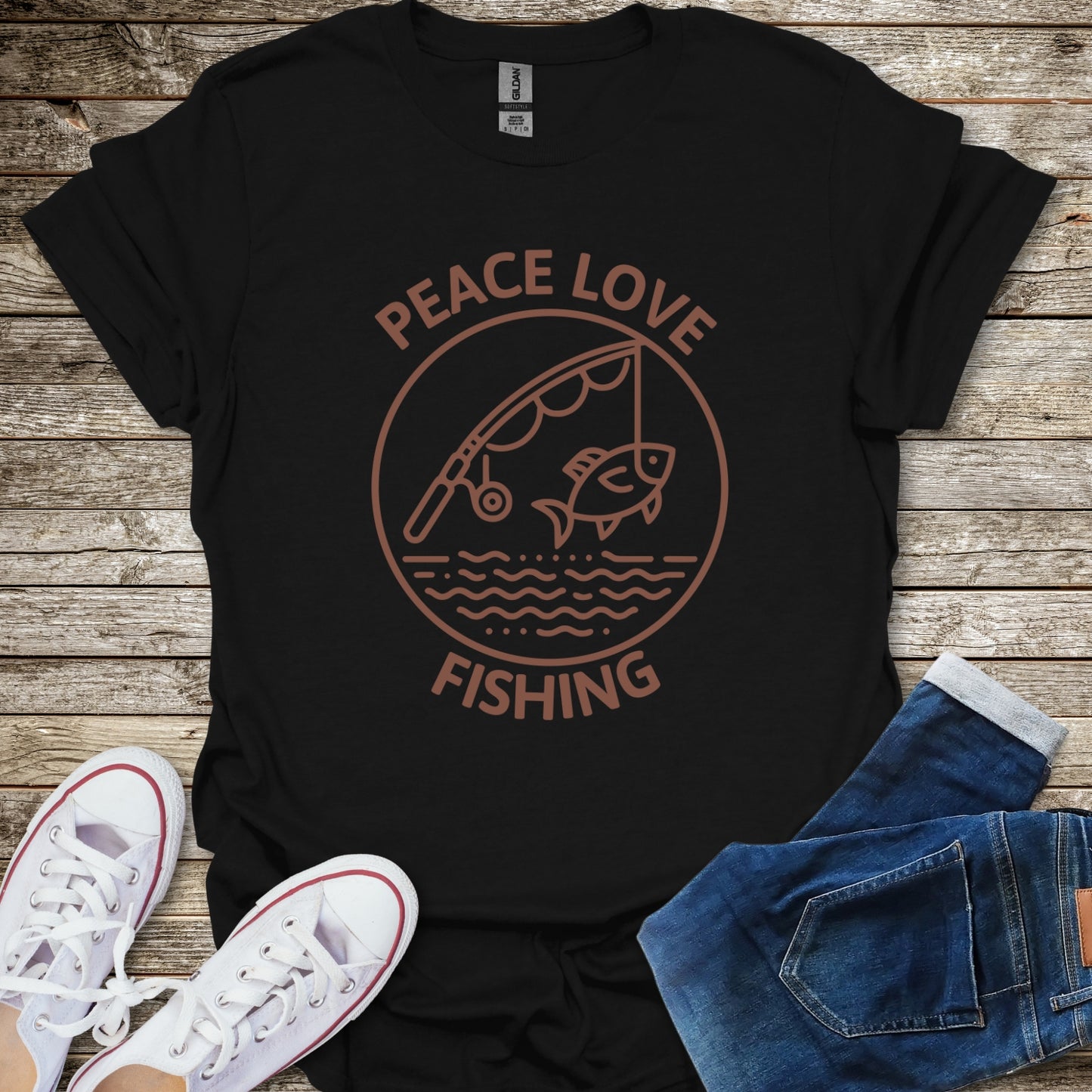 Peace Love Fishing T-Shirt