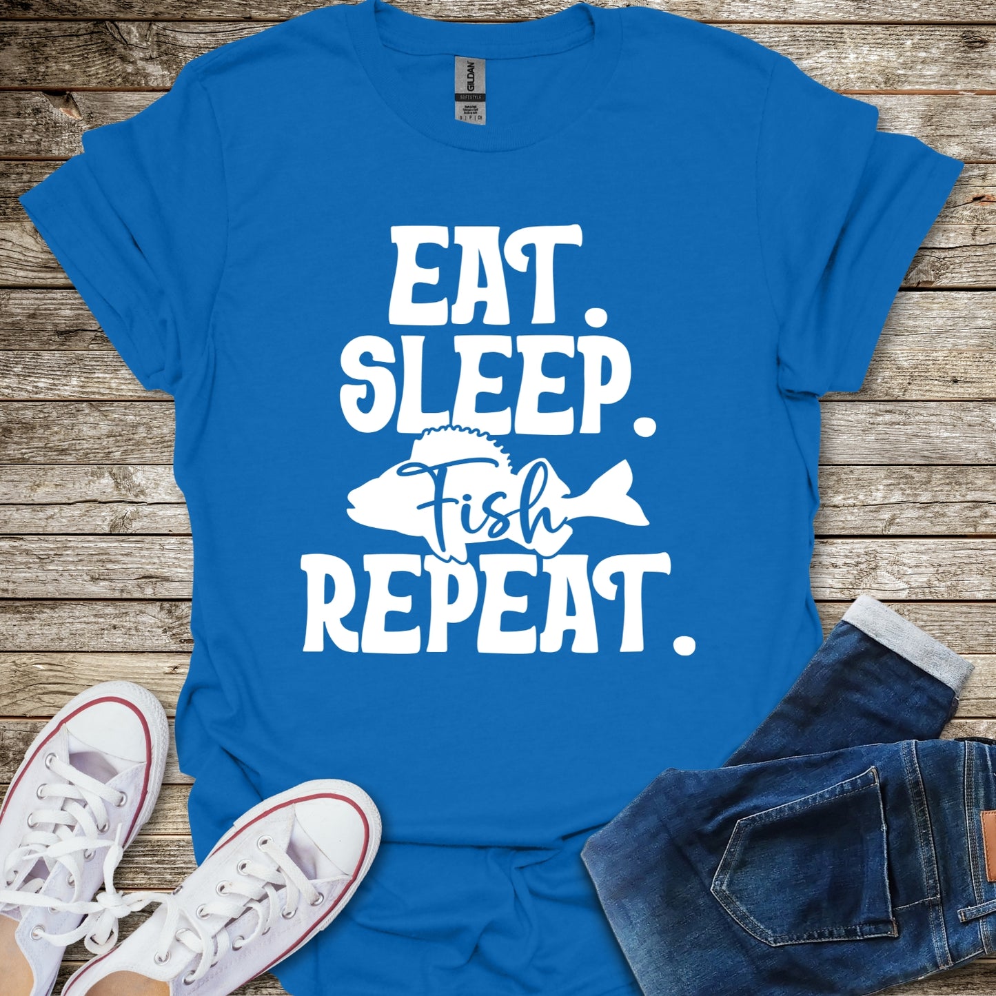 Eat Sleep Fish Repeat T-Shirt