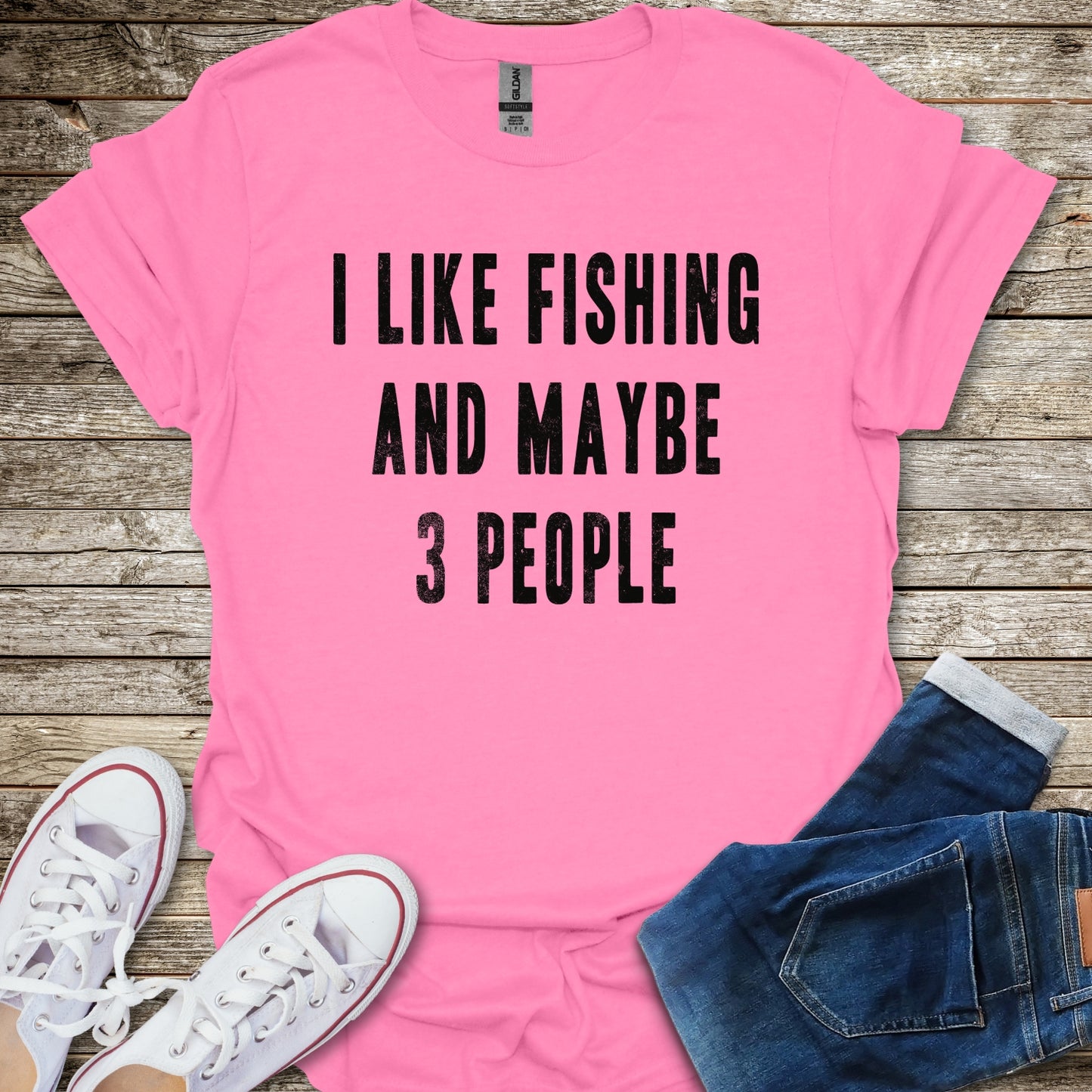 I Like Fishing and Maybe 3 People T-Shirt
