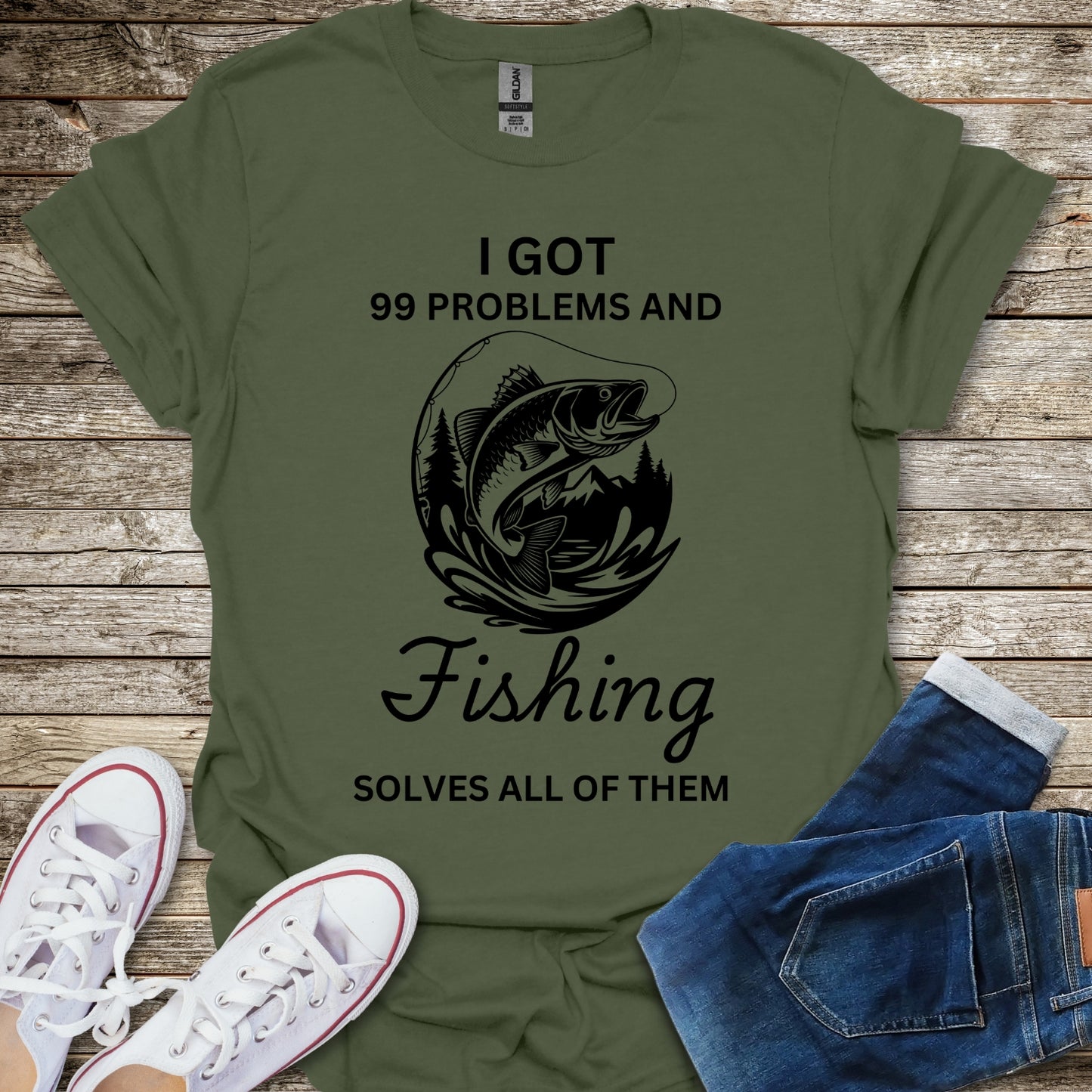 Fishing Solves My Problems T-Shirt