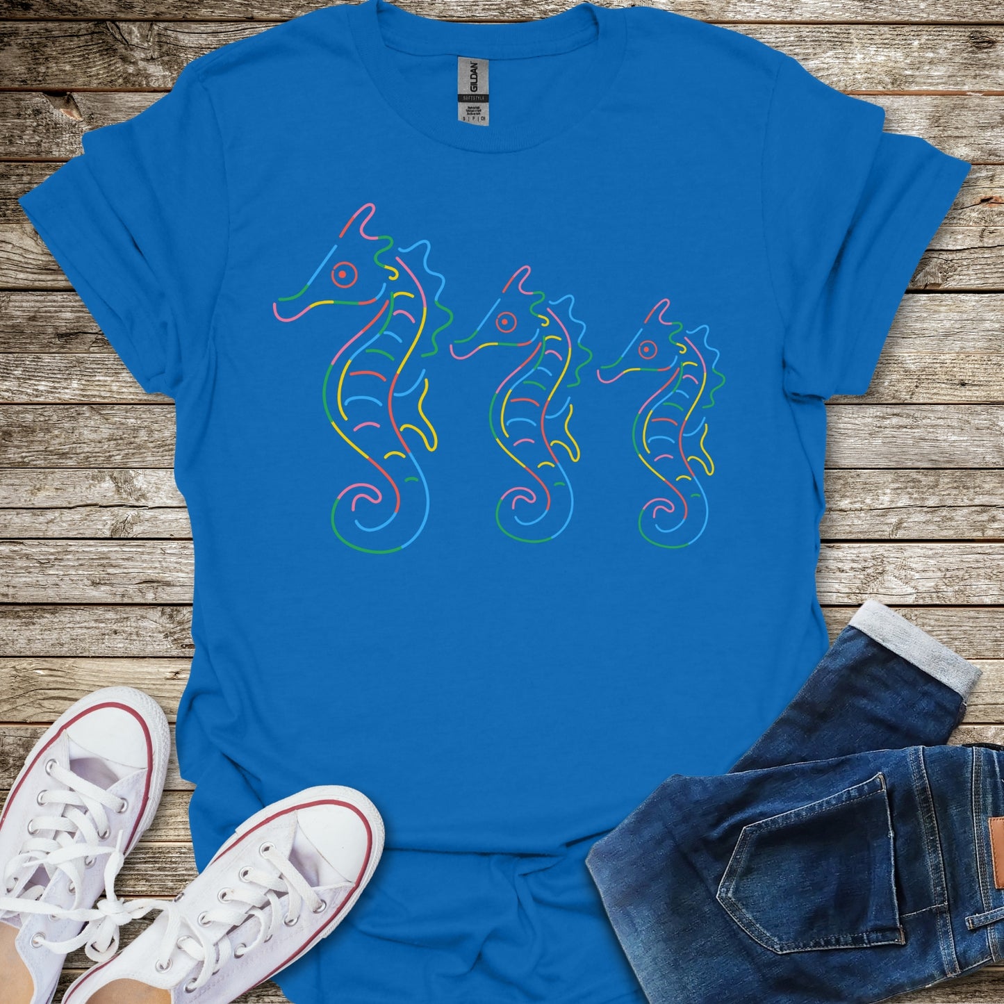 Rainbow Seahorse T-Shirt