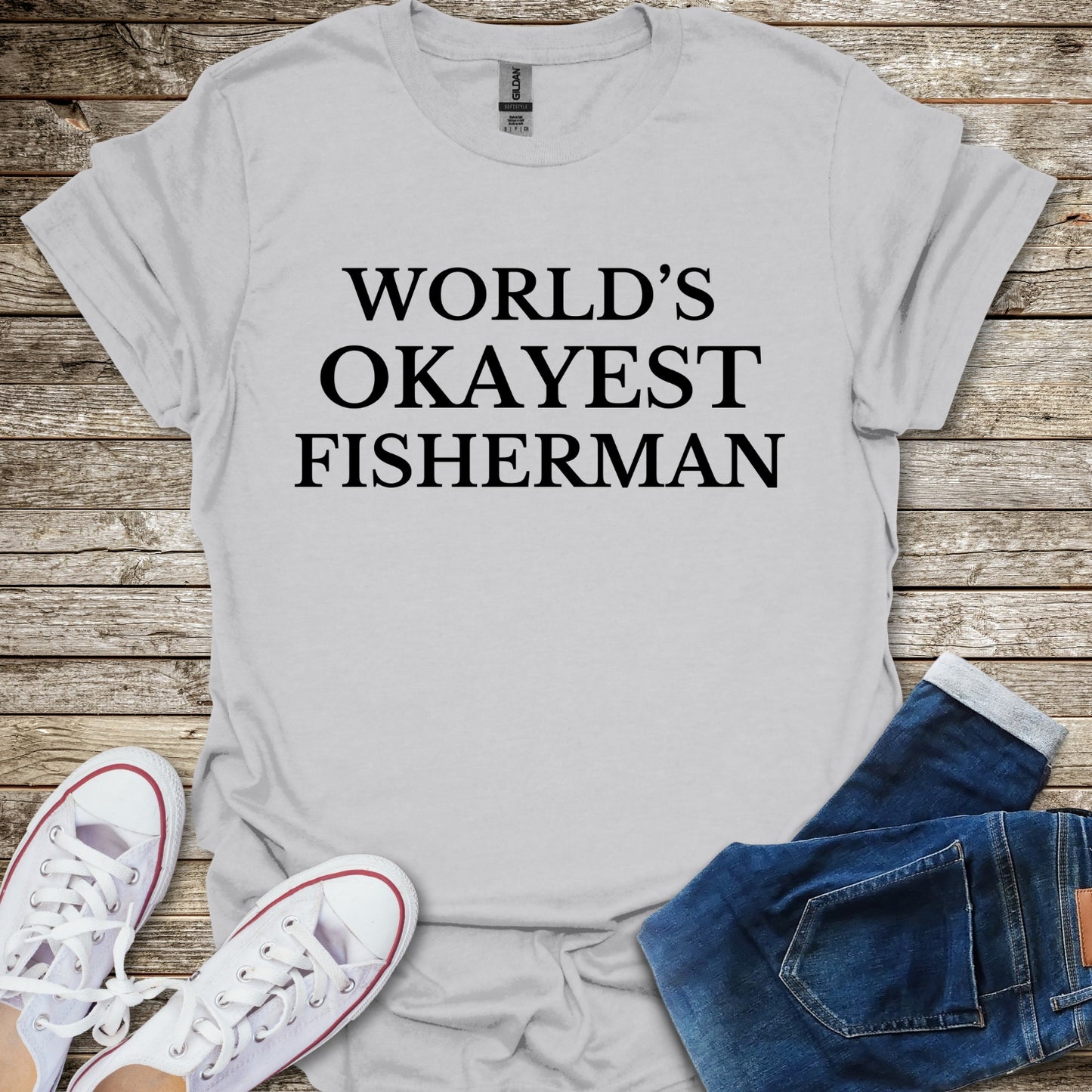World's Okayest Fisherman T-Shirt