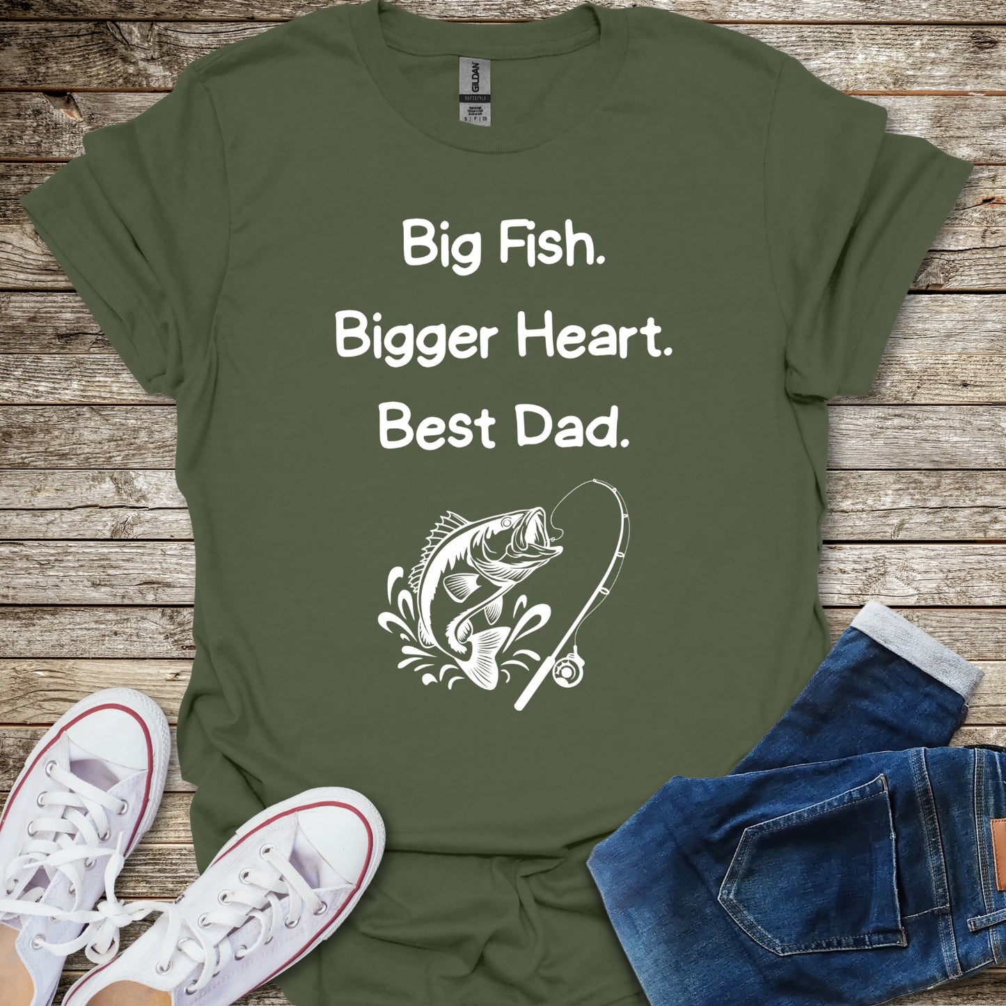 Bigger Heart Best Dad T-Shirt