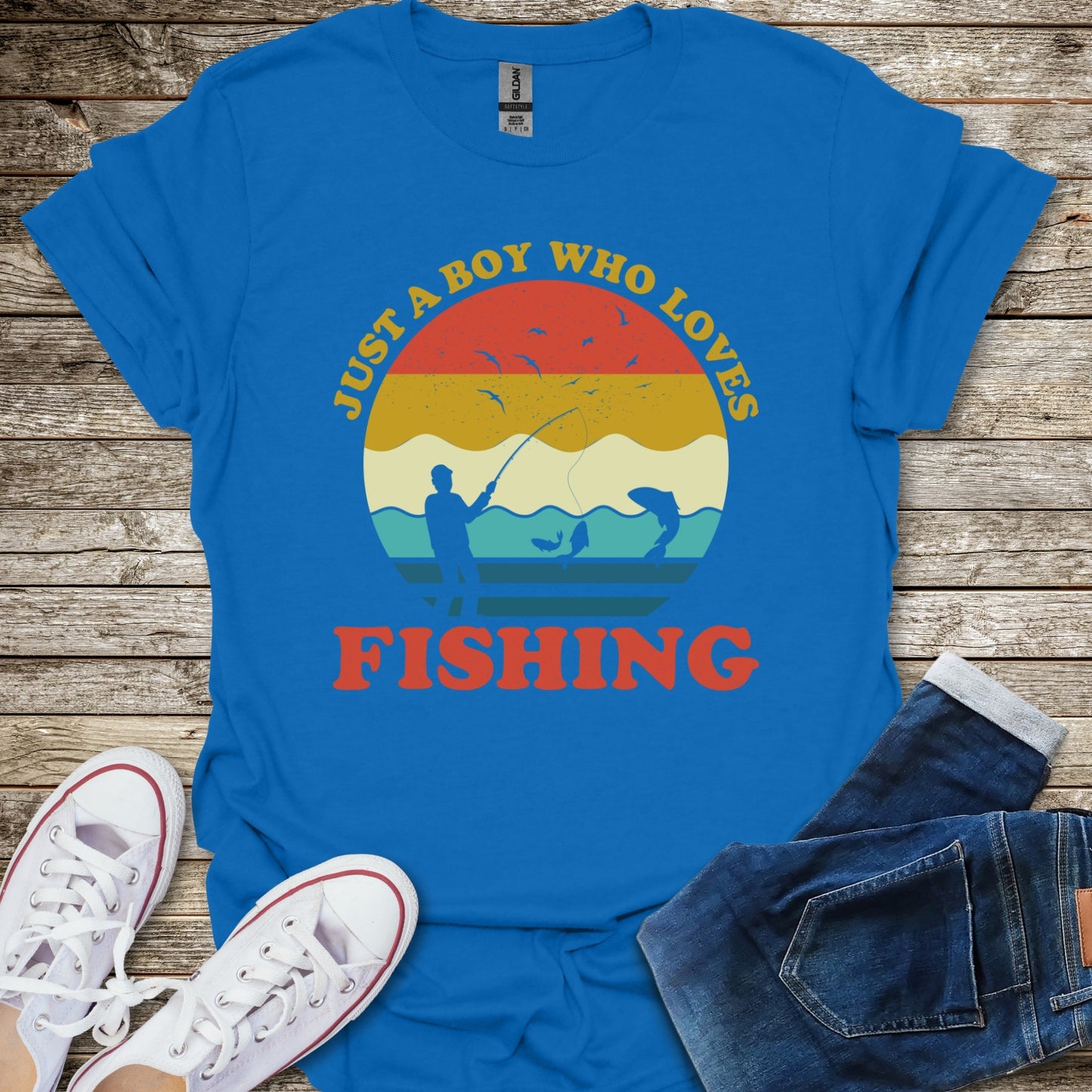 Just a Boy Who Loves Fishing T-Shirt