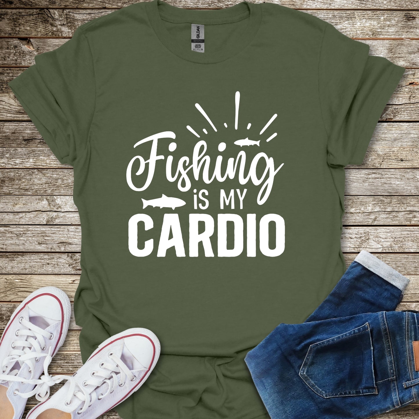 Fishing is My Cardio T-Shirt