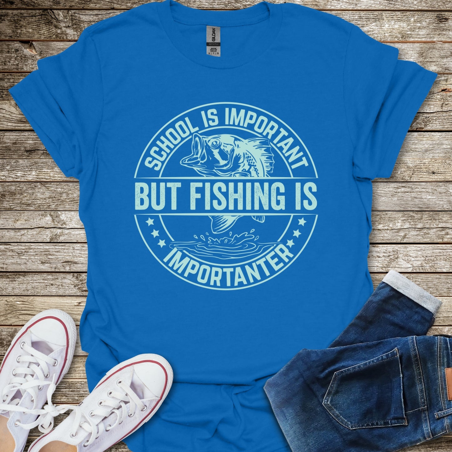 School Is Important But Fishing Is Importanter T-Shirt