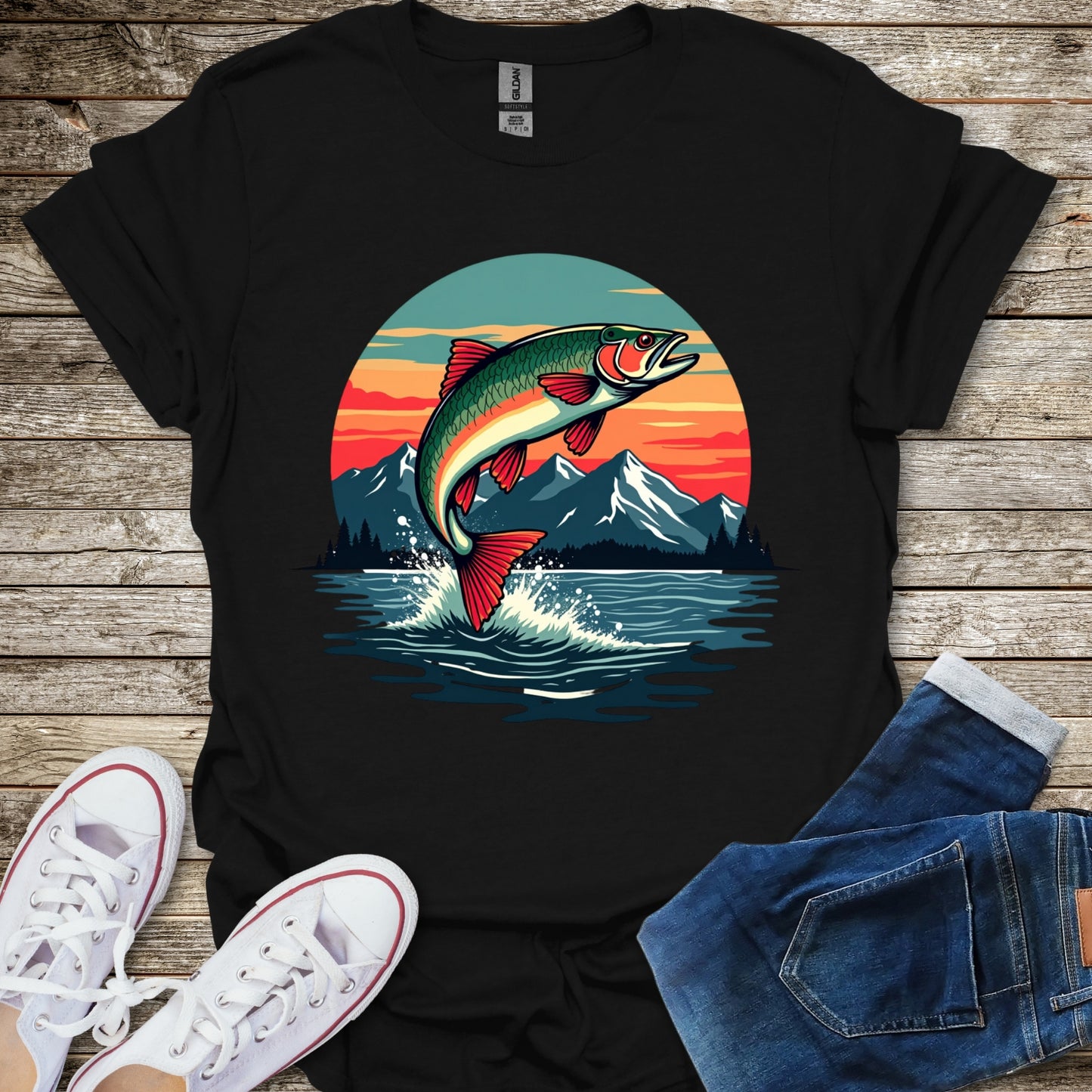 Sunset Fish T-Shirt
