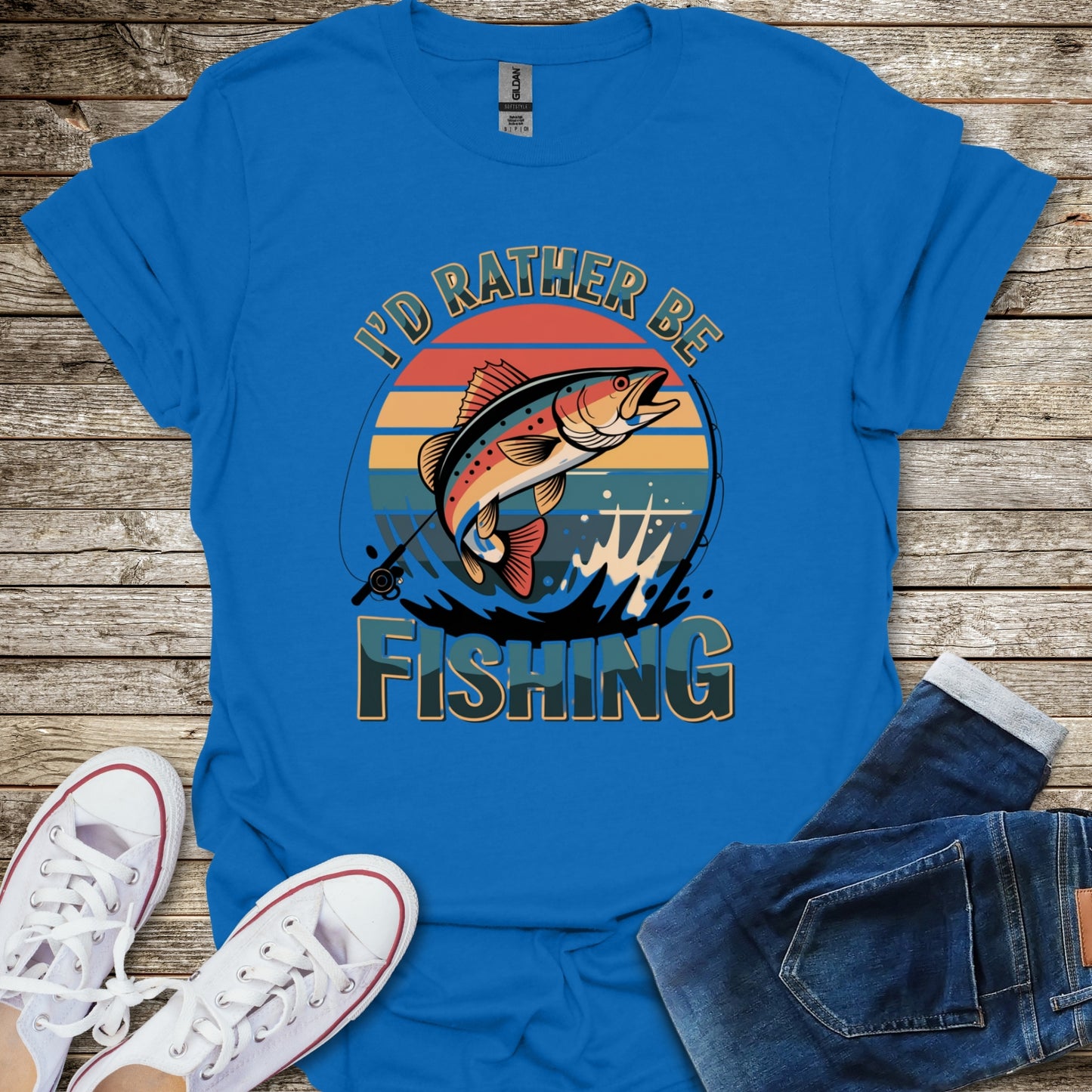 I'd Rather Be Fishing T-Shirt