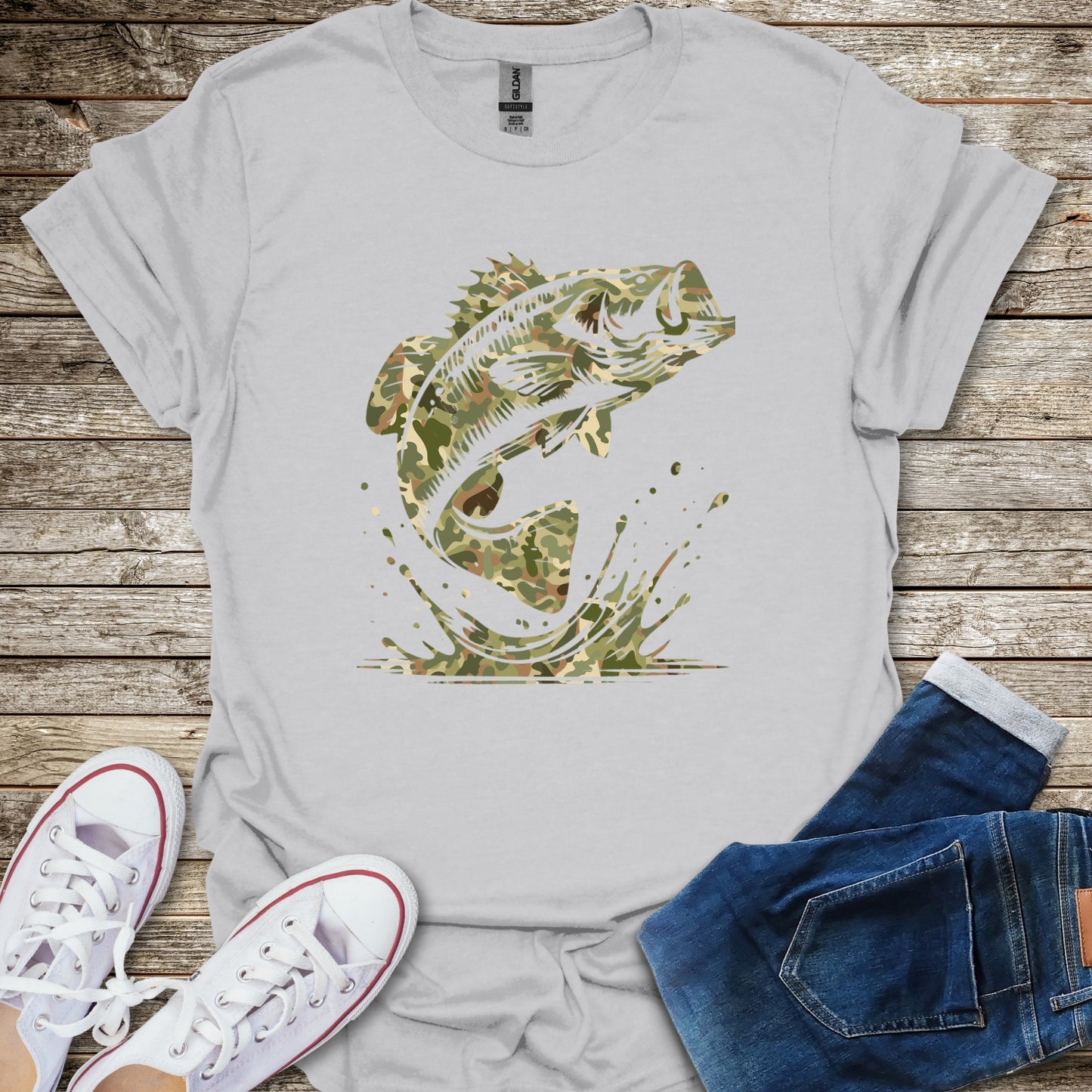 Camo Bass T-Shirt