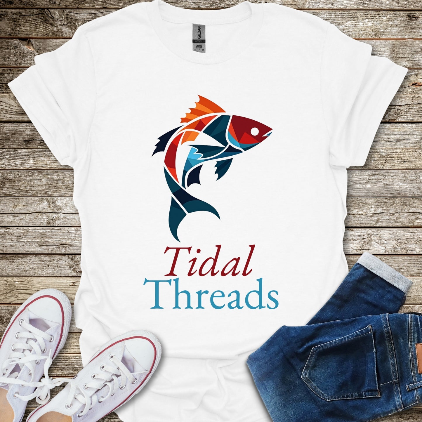 Fragmented Fin T-Shirt (Back Print)