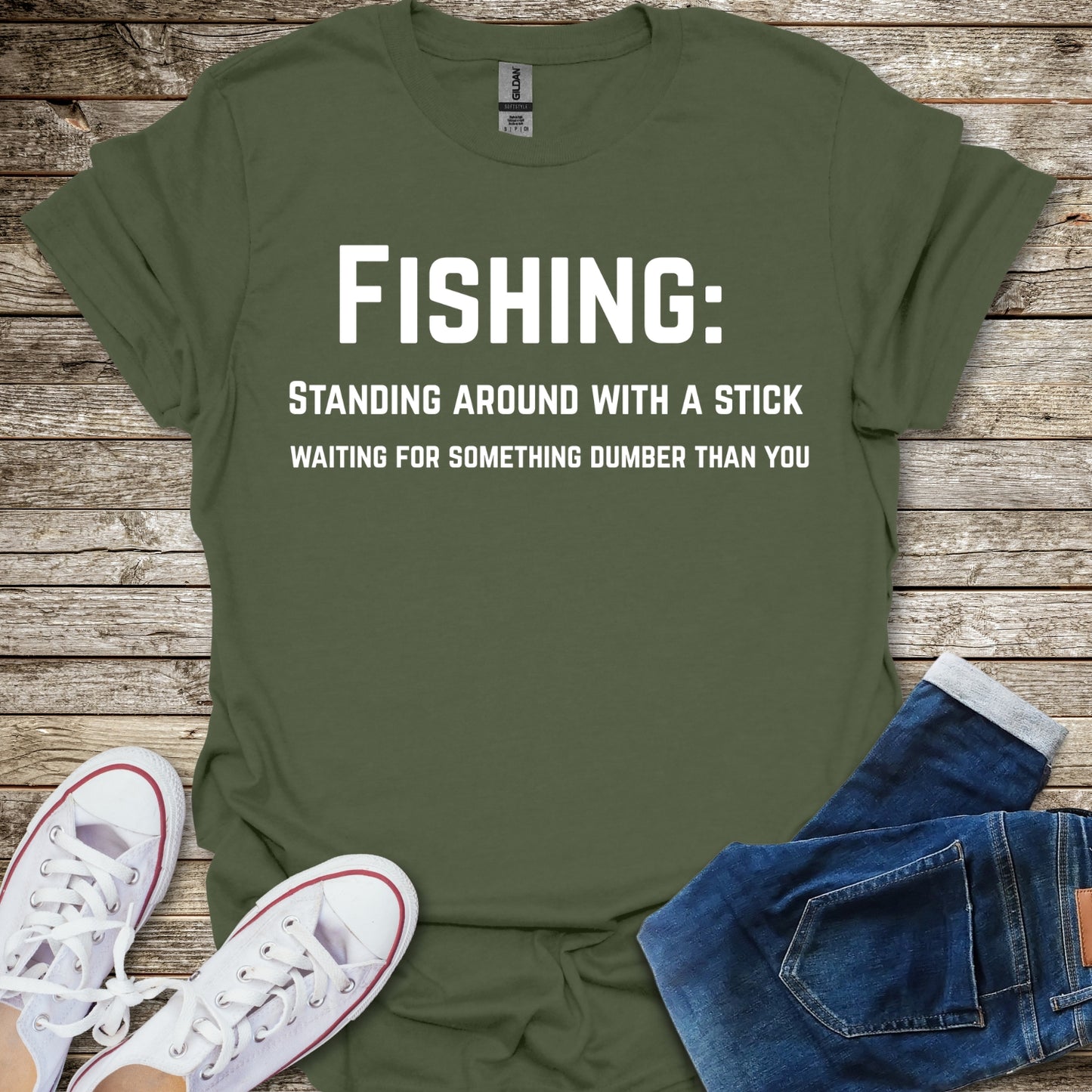 Standing Around With a Stick T-Shirt