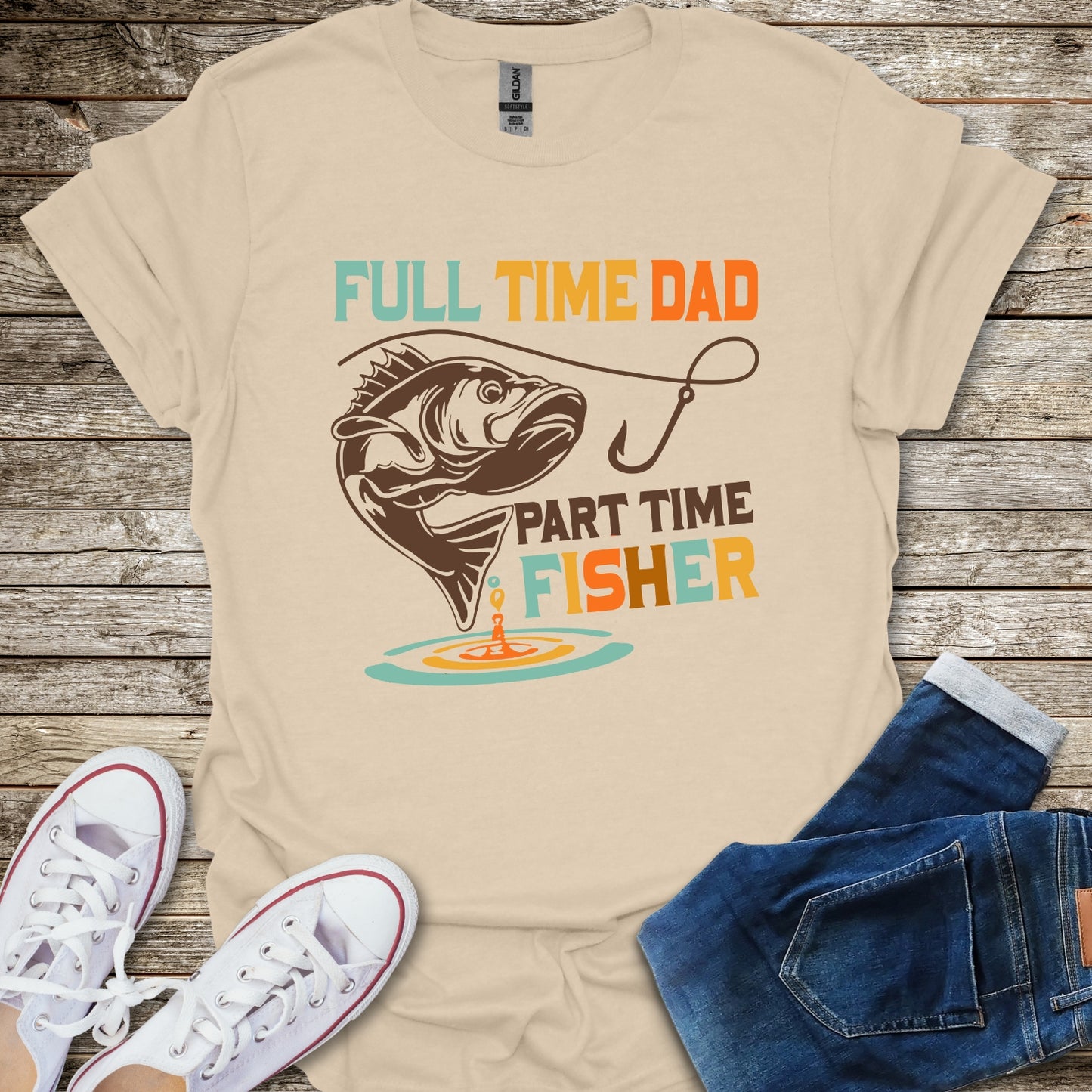 Part Time Fisher Dad T-Shirt