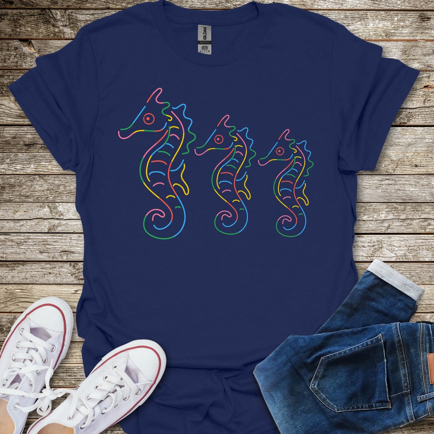 Rainbow Seahorse T-Shirt