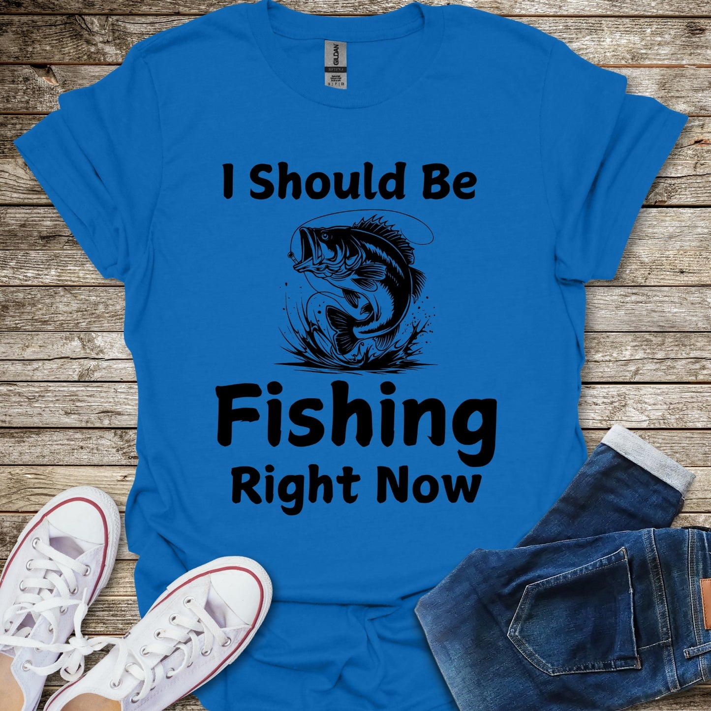 I Should Be Fishing Right Now T-Shirt