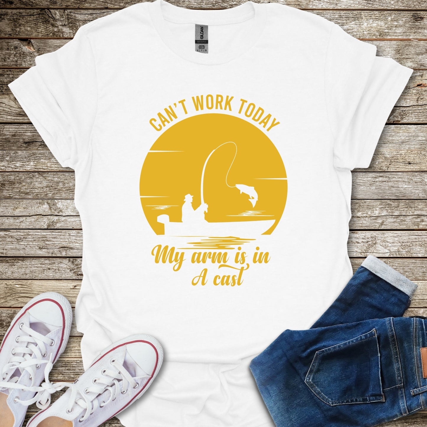 Can't Work Today My Arm is in a Cast T-Shirt