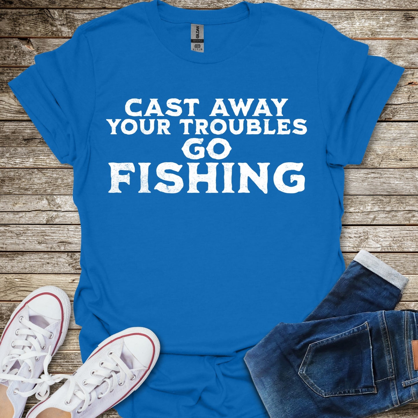 Cast Away Your Troubles T-Shirt