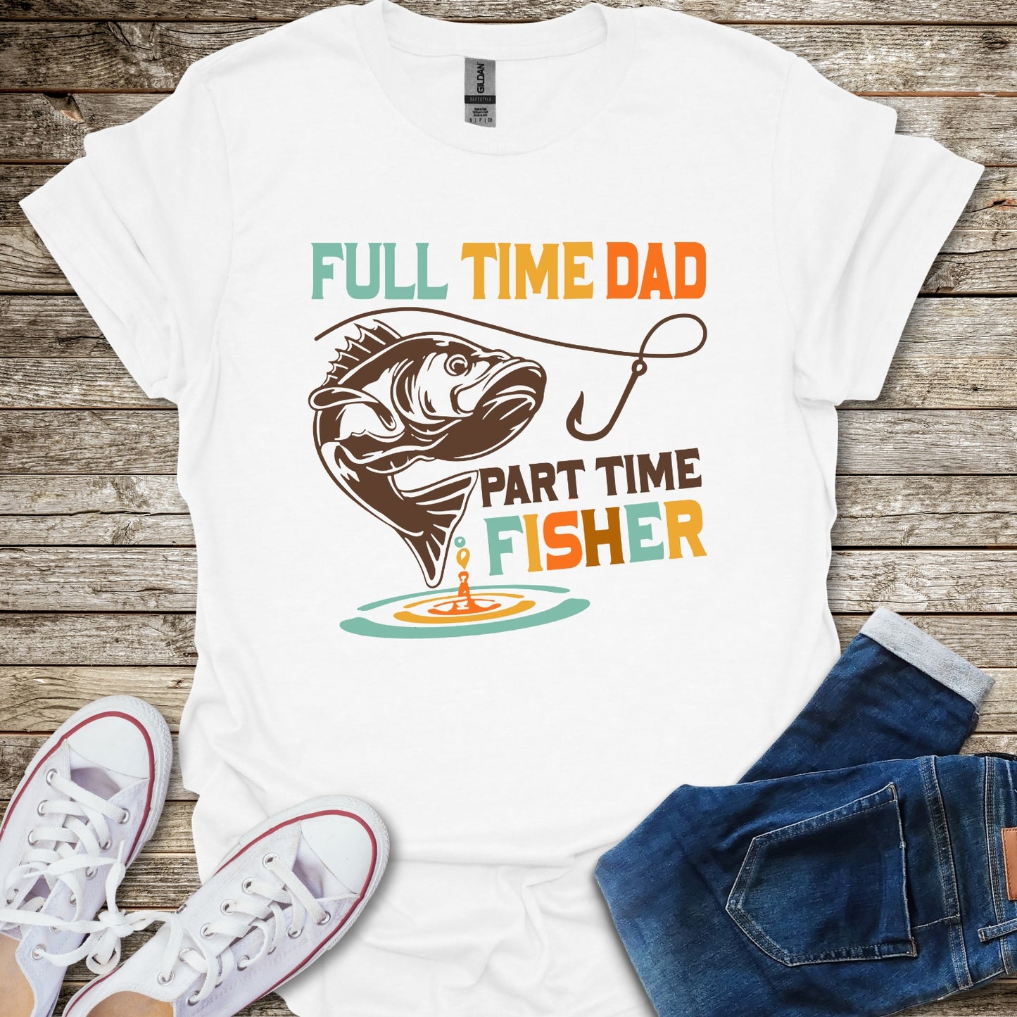 Part Time Fisher Dad T-Shirt