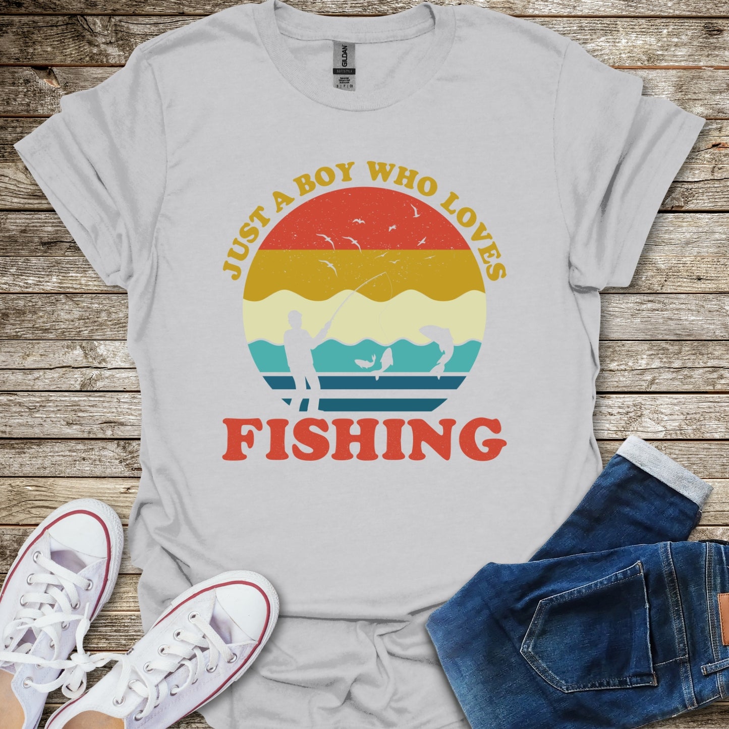 Just a Boy Who Loves Fishing T-Shirt