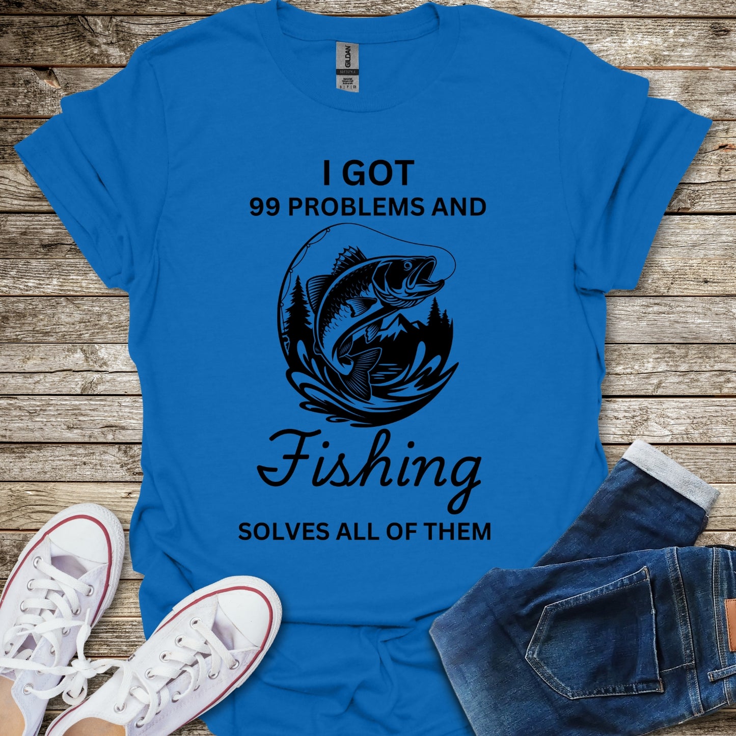 Fishing Solves My Problems T-Shirt