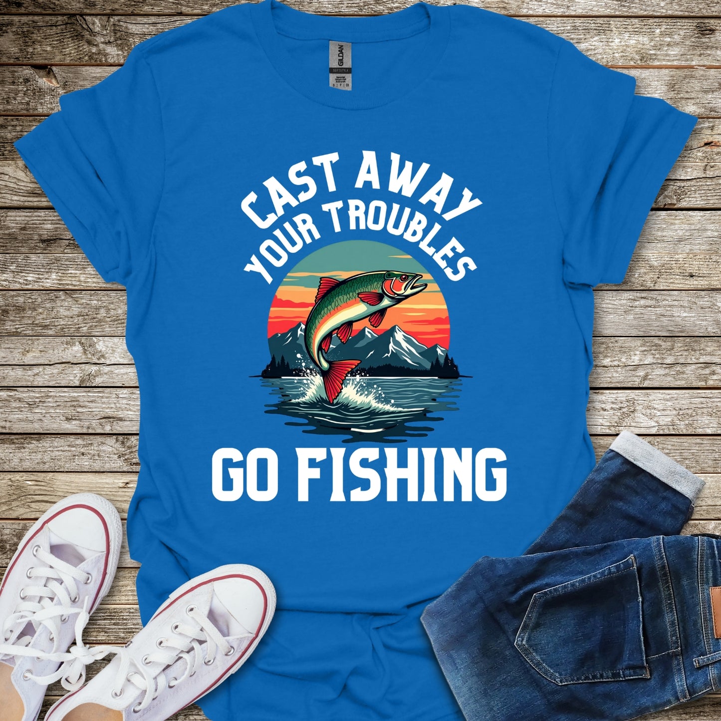 Cast Away Your Troubles T-Shirt