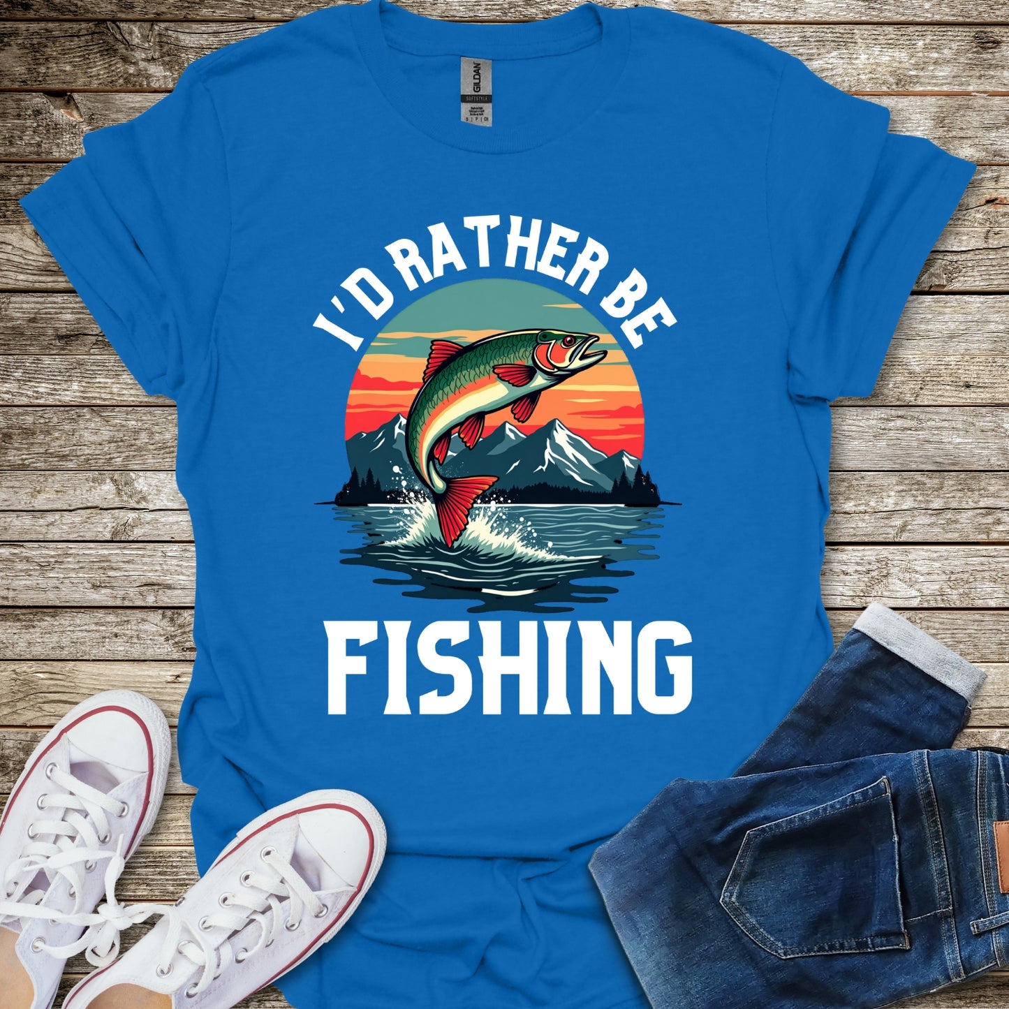 I'd Rather Be Fishing T-Shirt