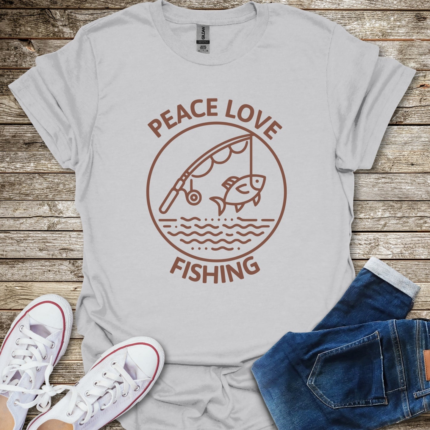 Peace Love Fishing T-Shirt