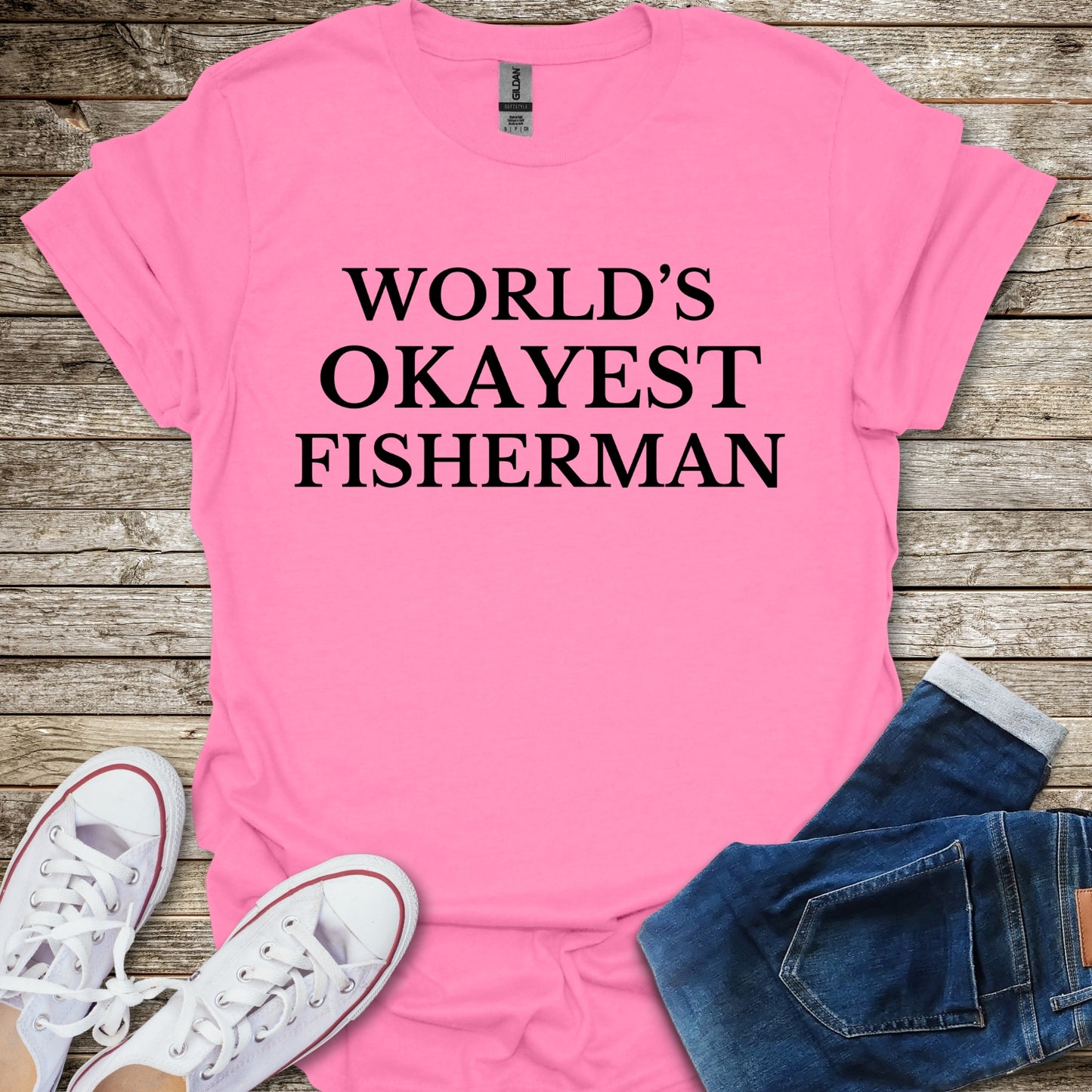 World's Okayest Fisherman T-Shirt