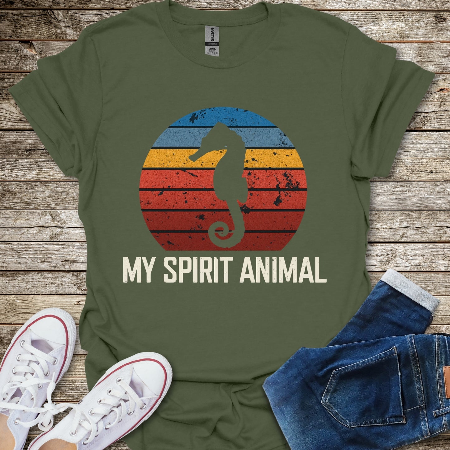 Seahorse Spirit Animal T-Shirt