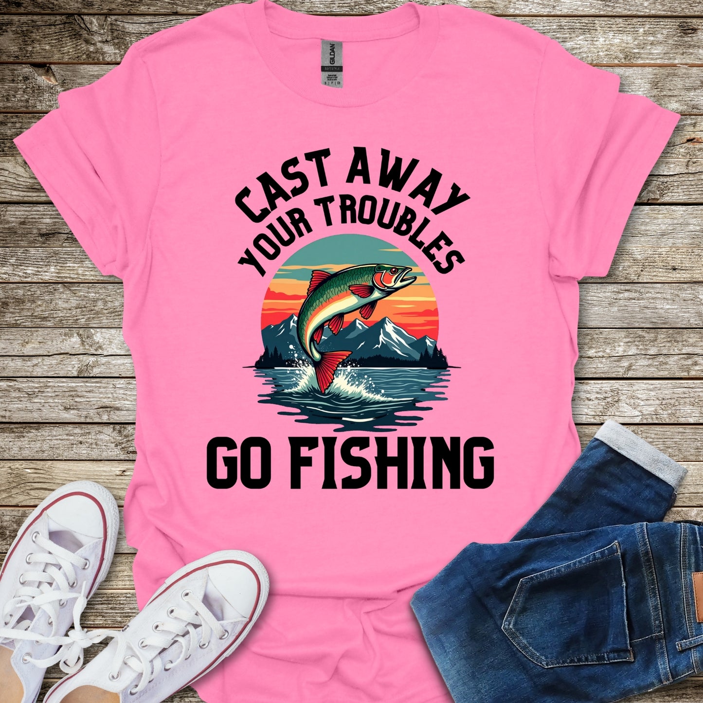 Cast Away Your Troubles T-Shirt
