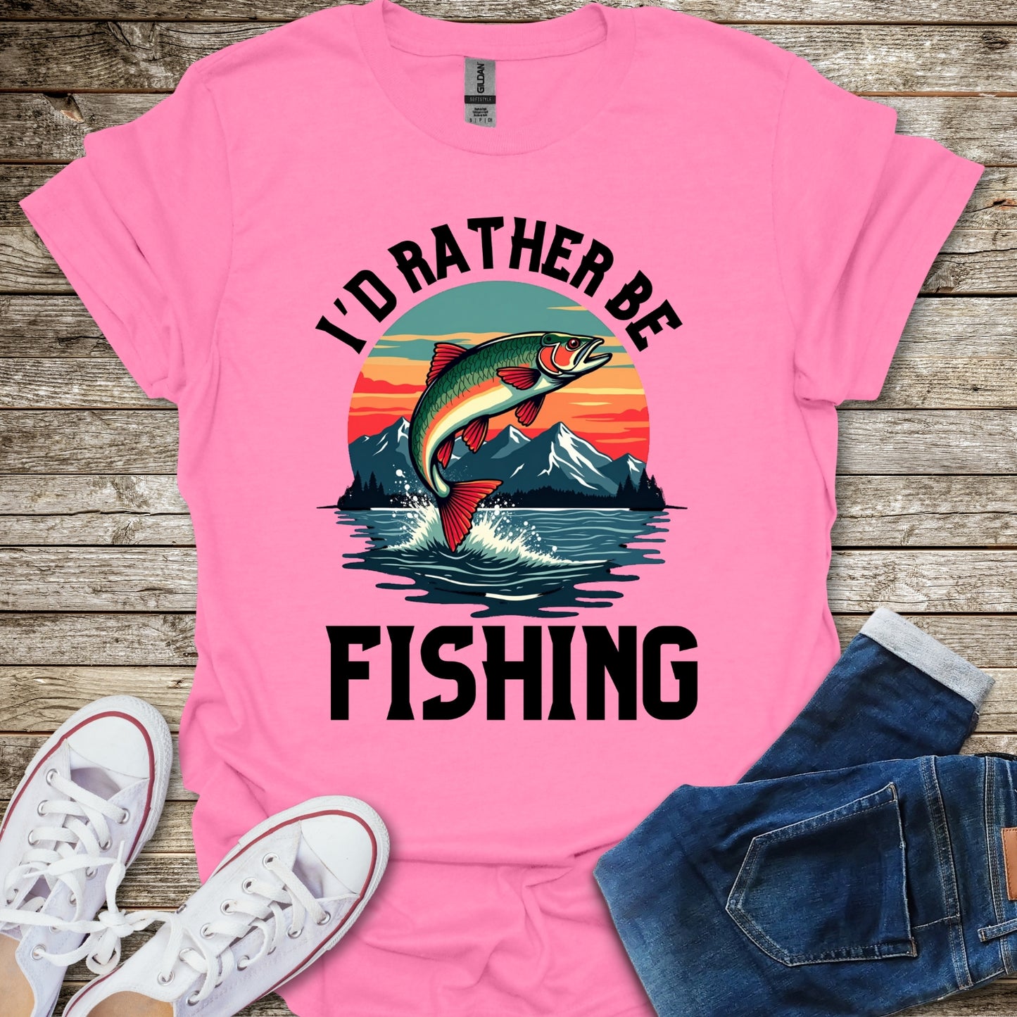 I'd Rather Be Fishing T-Shirt